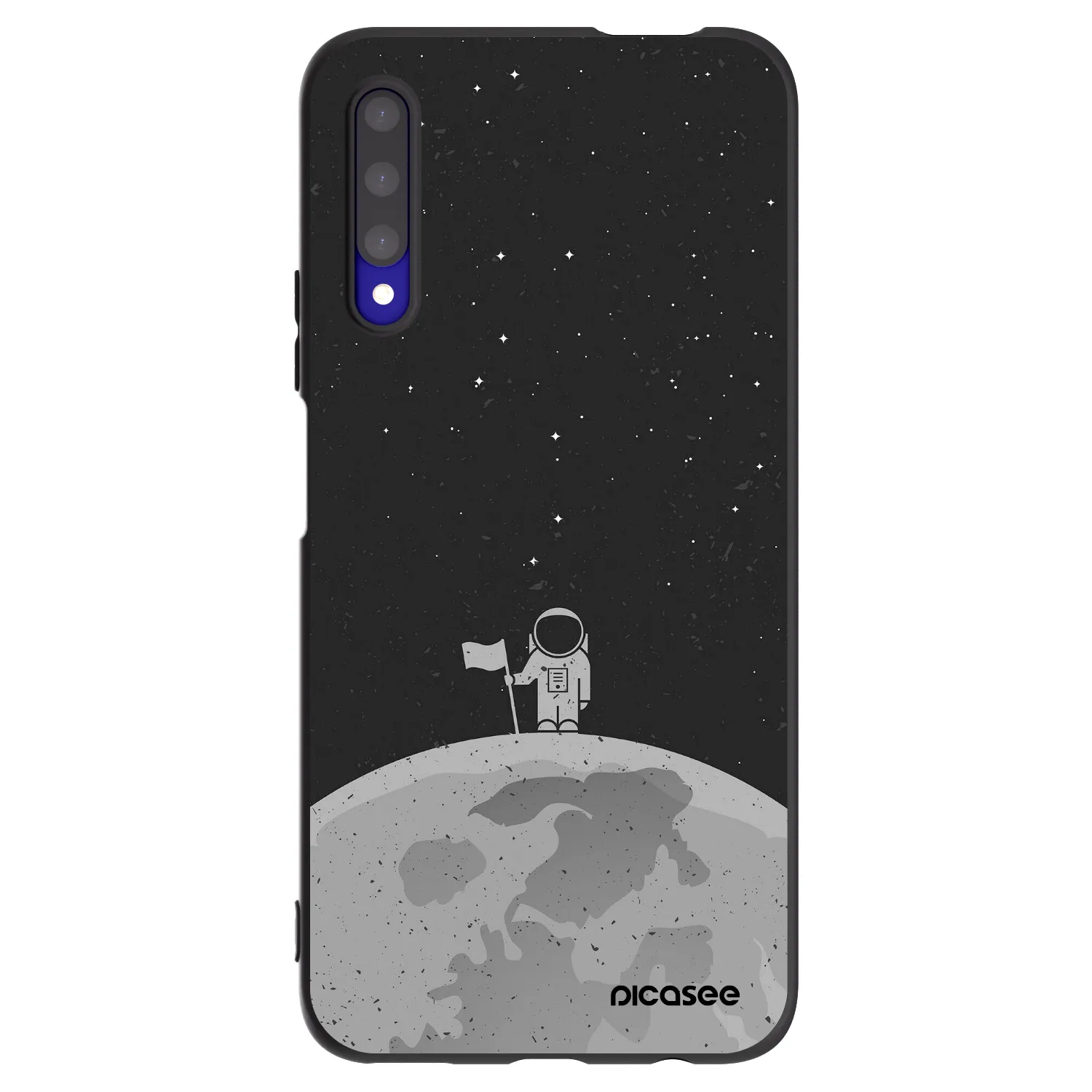 Picasee Μαύρη θήκη σιλικόνης για Honor 9X Pro - Astronaut