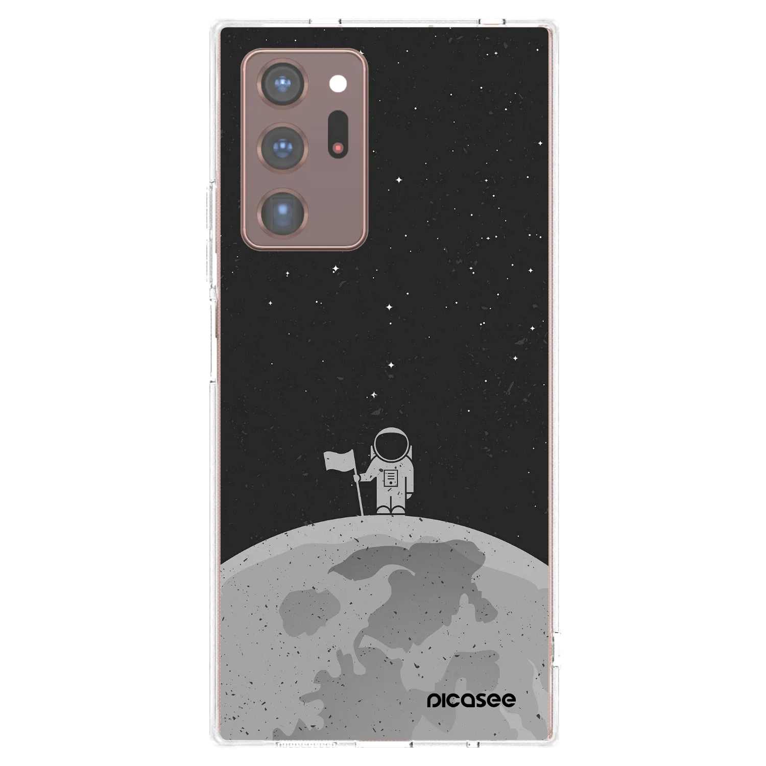 Picasee διαφανής θήκη σιλικόνης Samsung Galaxy Note 20 Ultra - Astronaut