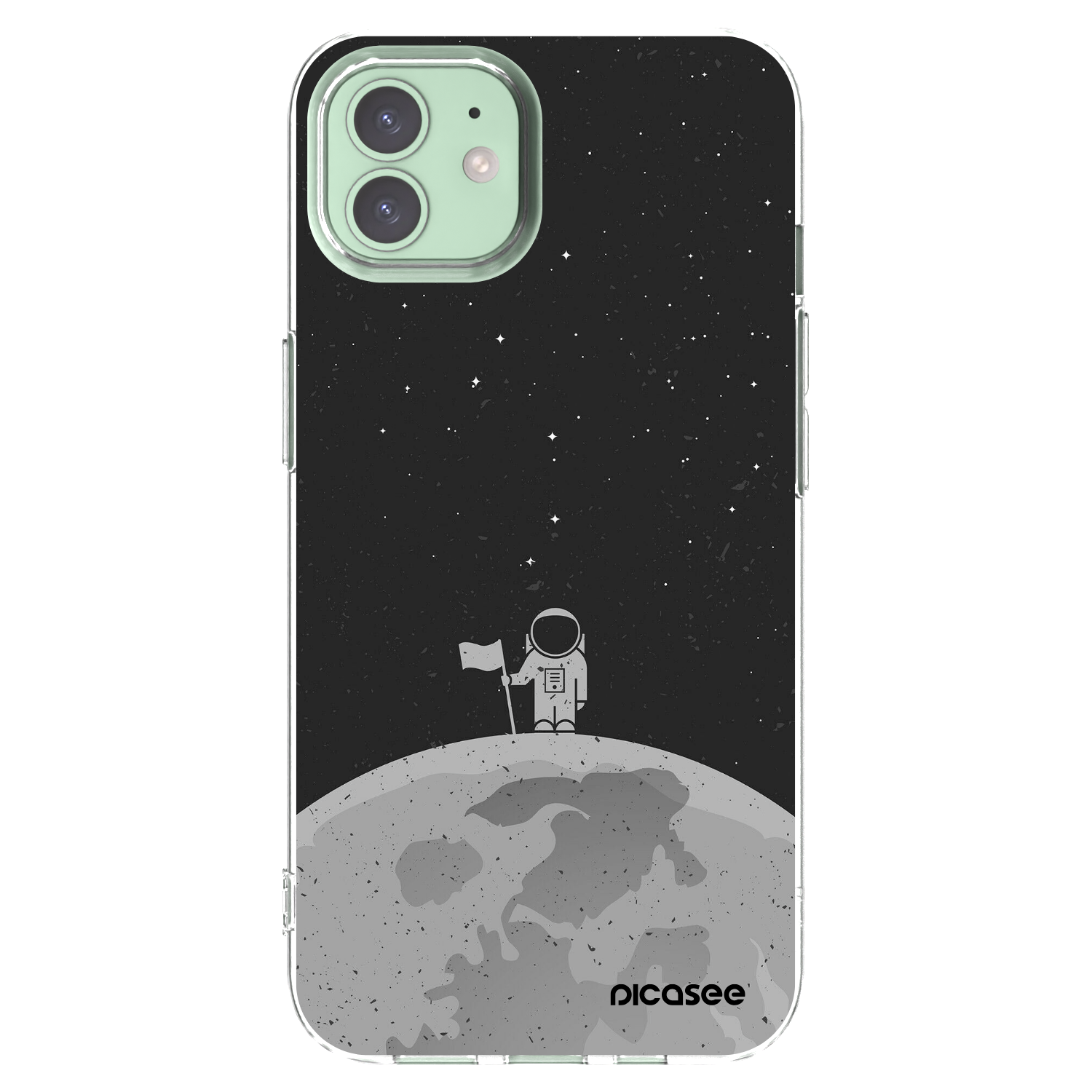 Picasee διαφανής θήκη σιλικόνης Apple iPhone 12 Pro - Astronaut