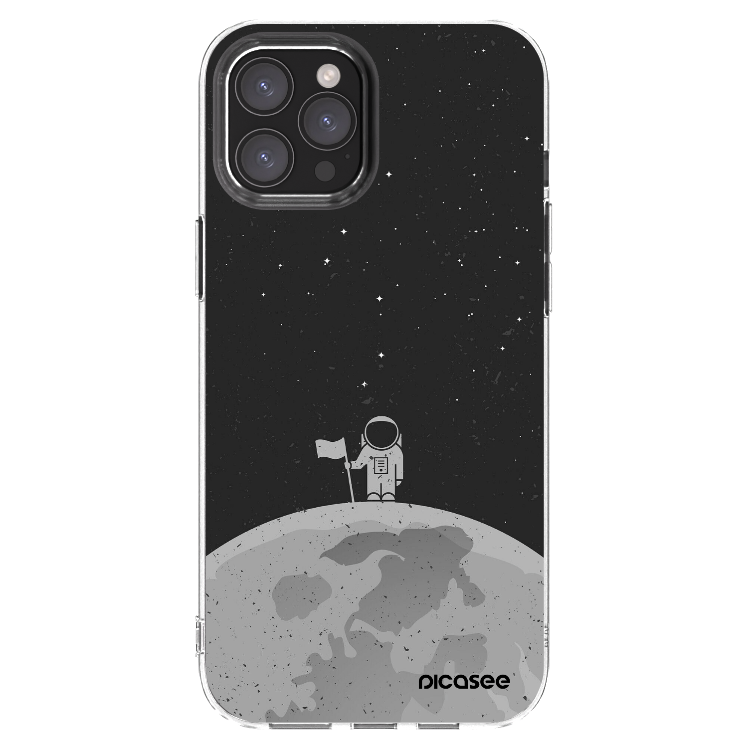 Picasee διαφανής θήκη σιλικόνης Apple iPhone 12 Pro Max - Astronaut