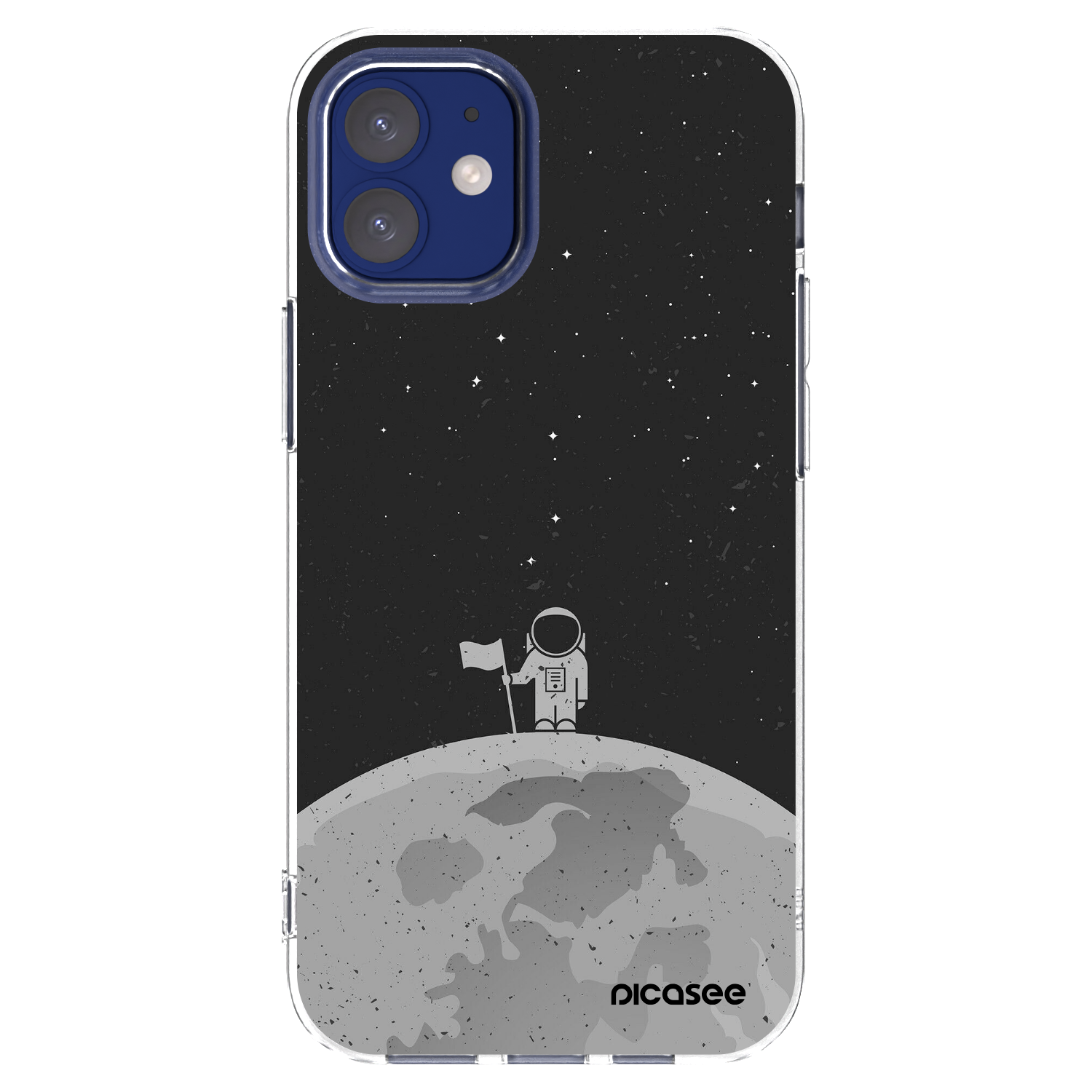 Picasee διαφανής θήκη σιλικόνης Apple iPhone 12 mini - Astronaut