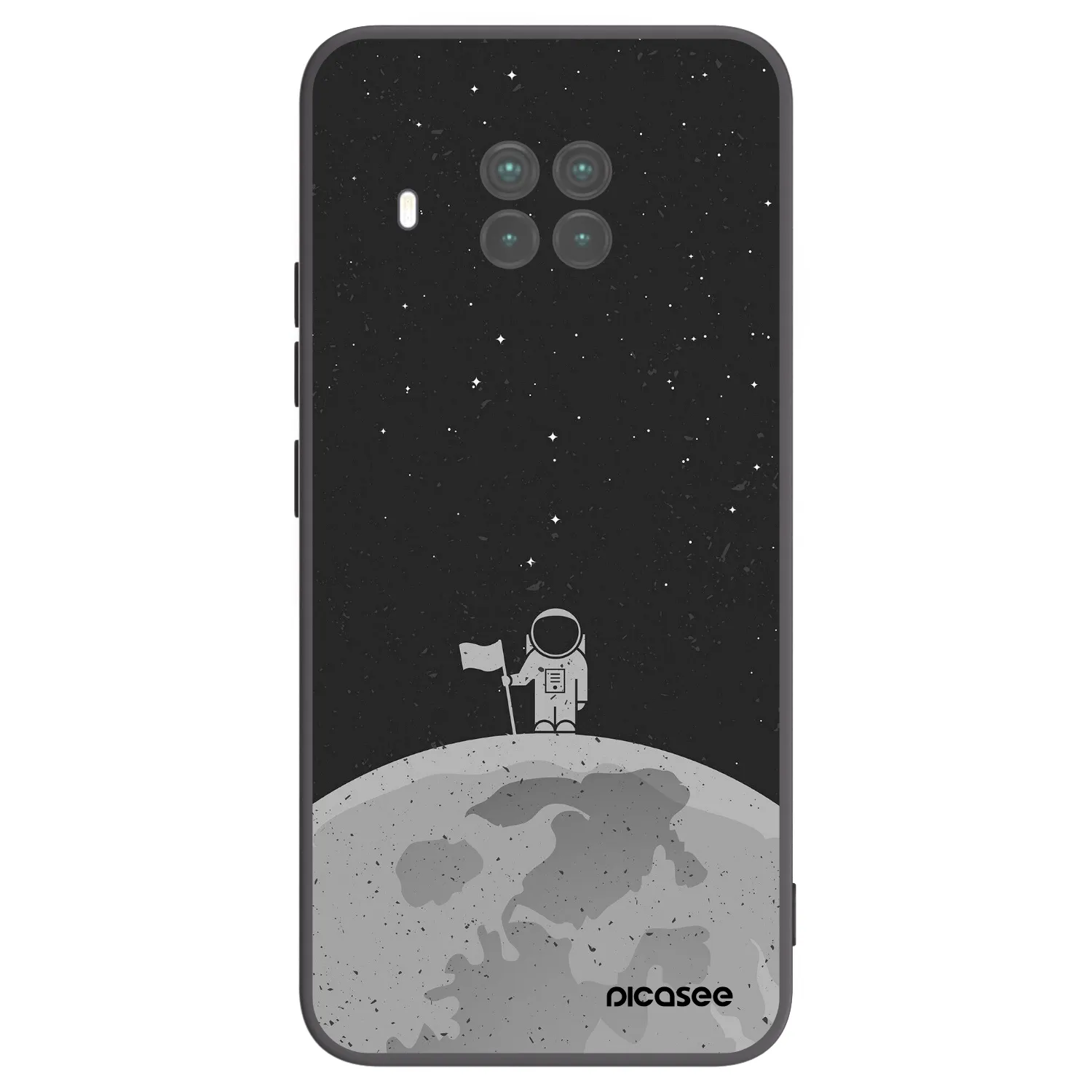 Picasee Μαύρη θήκη σιλικόνης για Xiaomi Mi 10T Lite - Astronaut