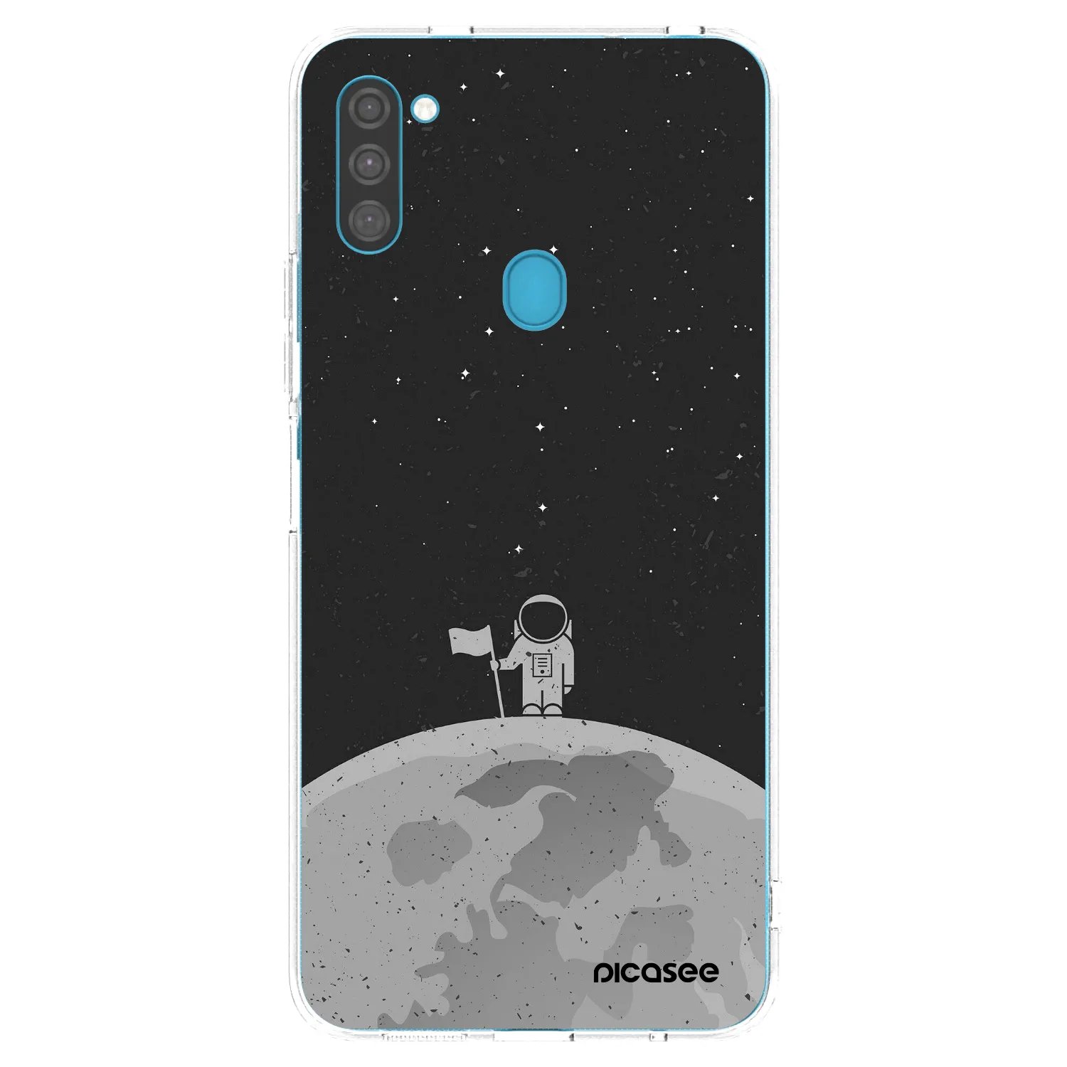 Picasee διαφανής θήκη σιλικόνης Samsung Galaxy M11 - Astronaut
