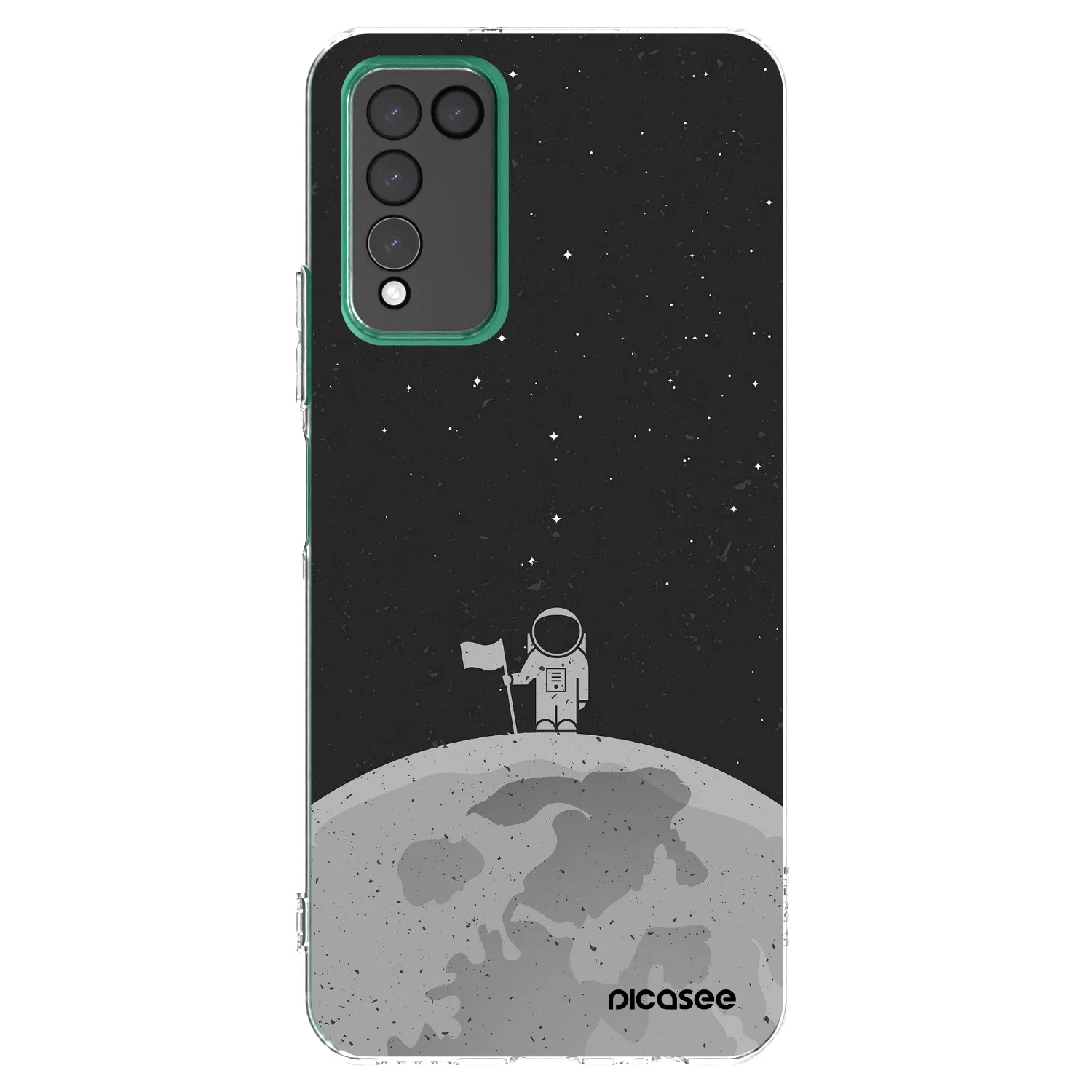Picasee διαφανής θήκη σιλικόνης Honor 10X Lite - Astronaut