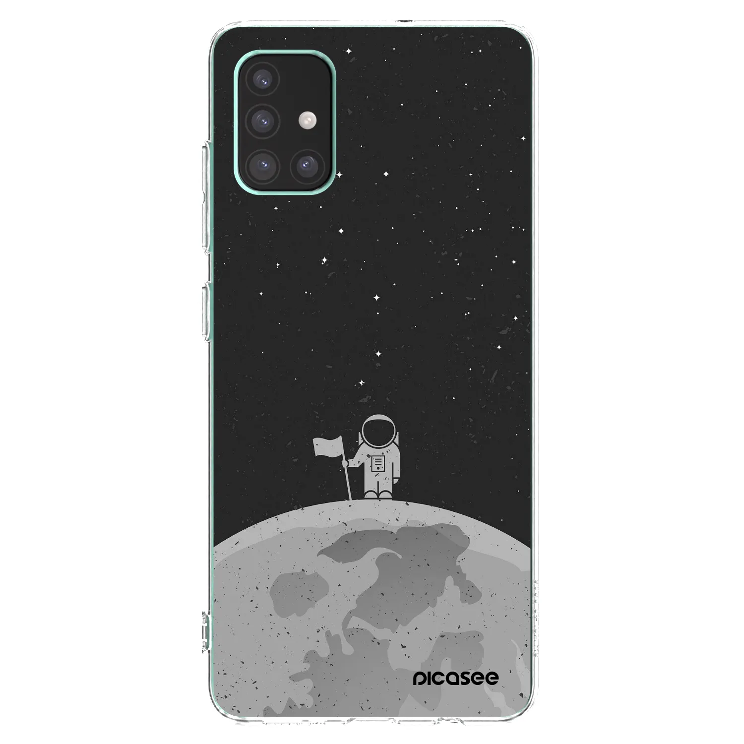 Picasee διαφανής θήκη σιλικόνης Samsung Galaxy M51 M515F - Astronaut