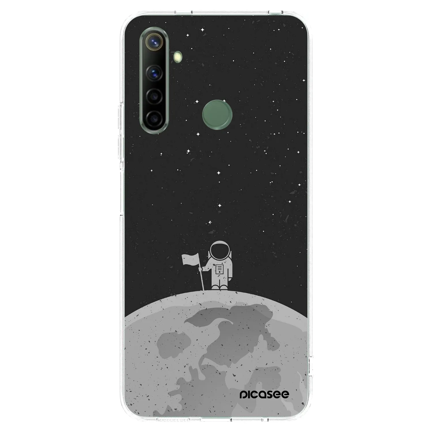 Picasee διαφανής θήκη σιλικόνης Realme 6i - Astronaut