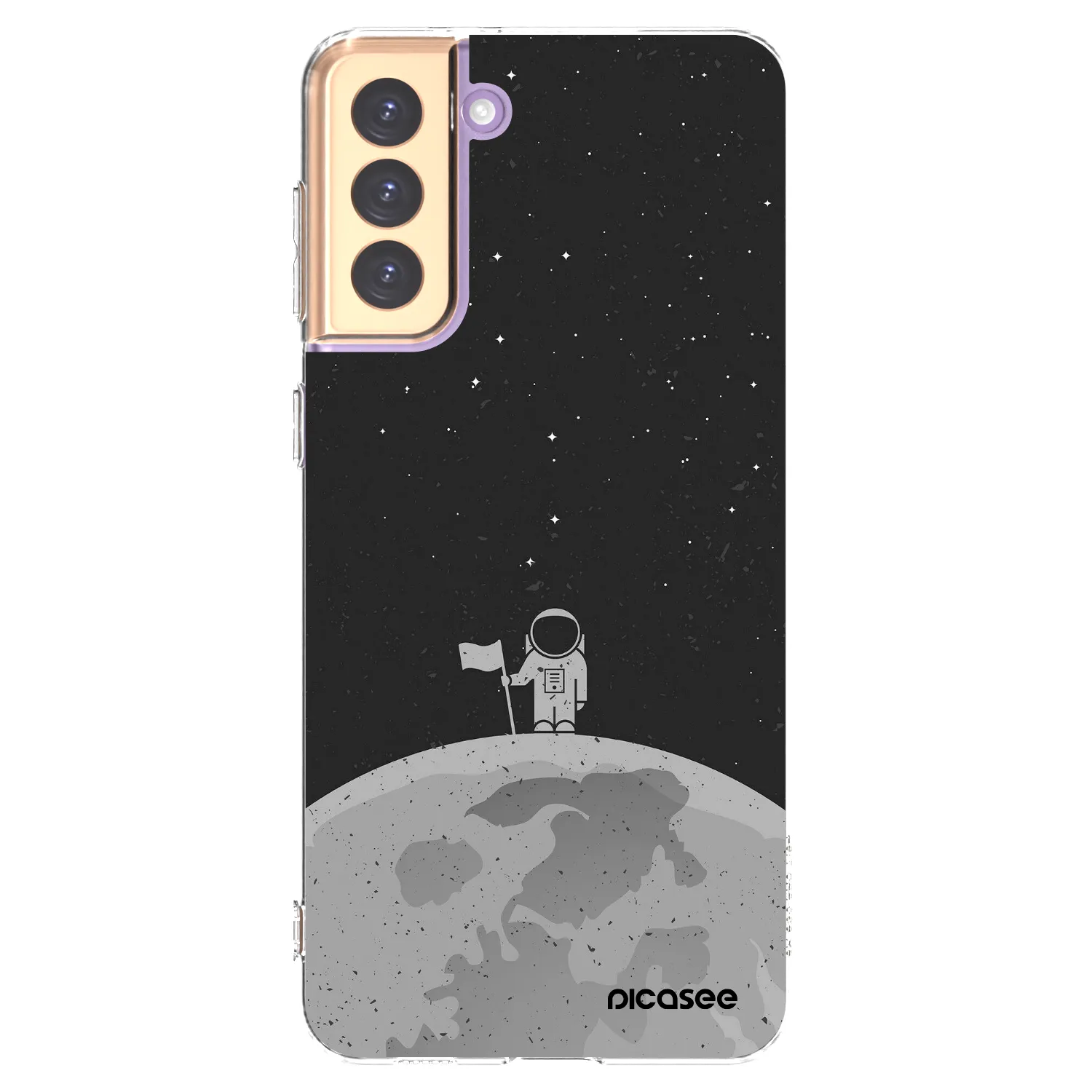 Picasee διαφανής θήκη σιλικόνης Samsung Galaxy S21+ 5G G996F - Astronaut