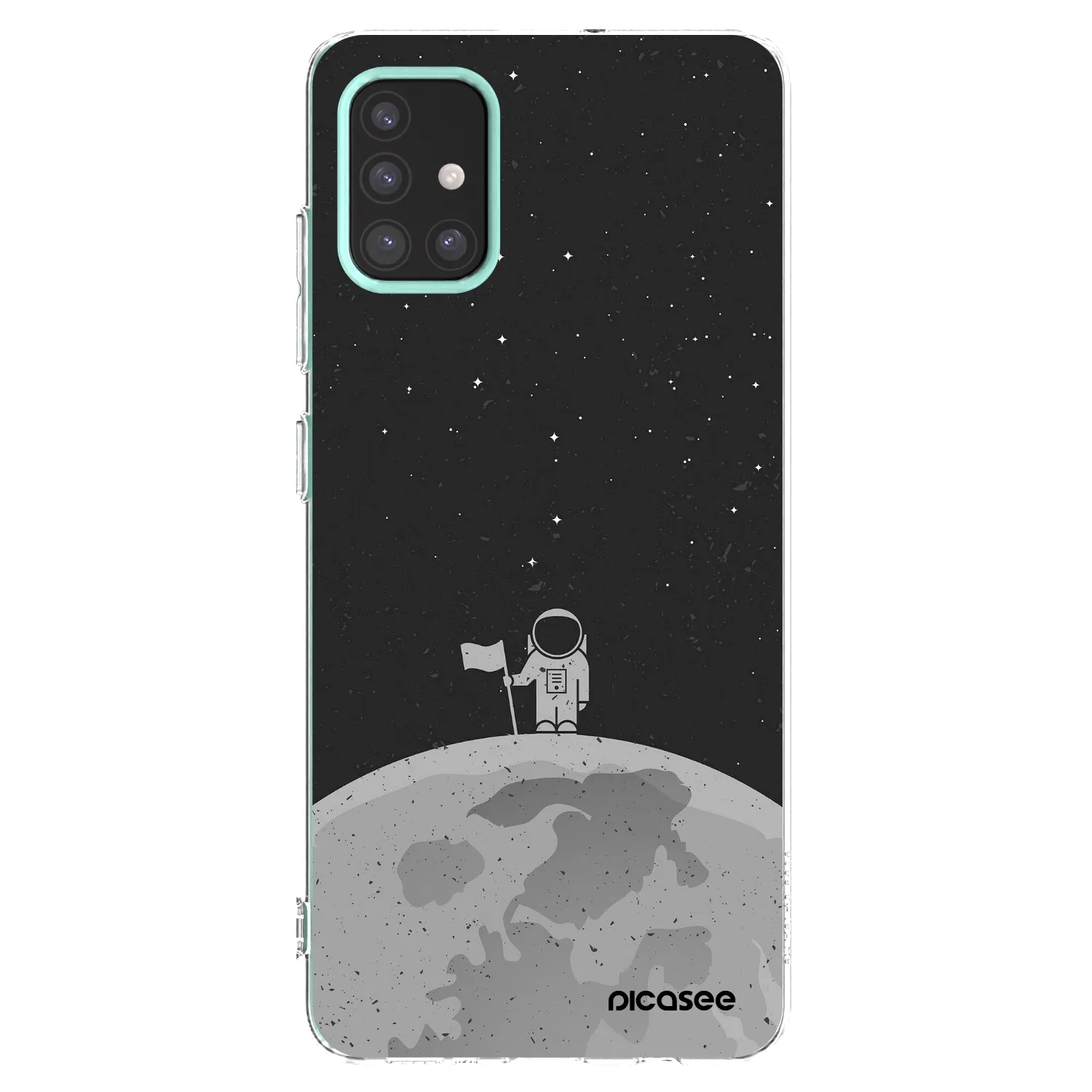 Picasee διαφανής θήκη σιλικόνης Samsung Galaxy M31s - Astronaut