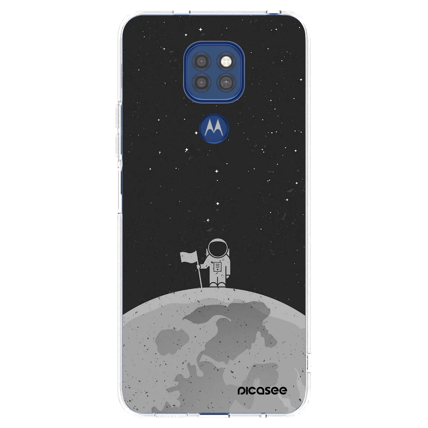 Picasee διαφανής θήκη σιλικόνης Motorola Moto G9 Play - Astronaut