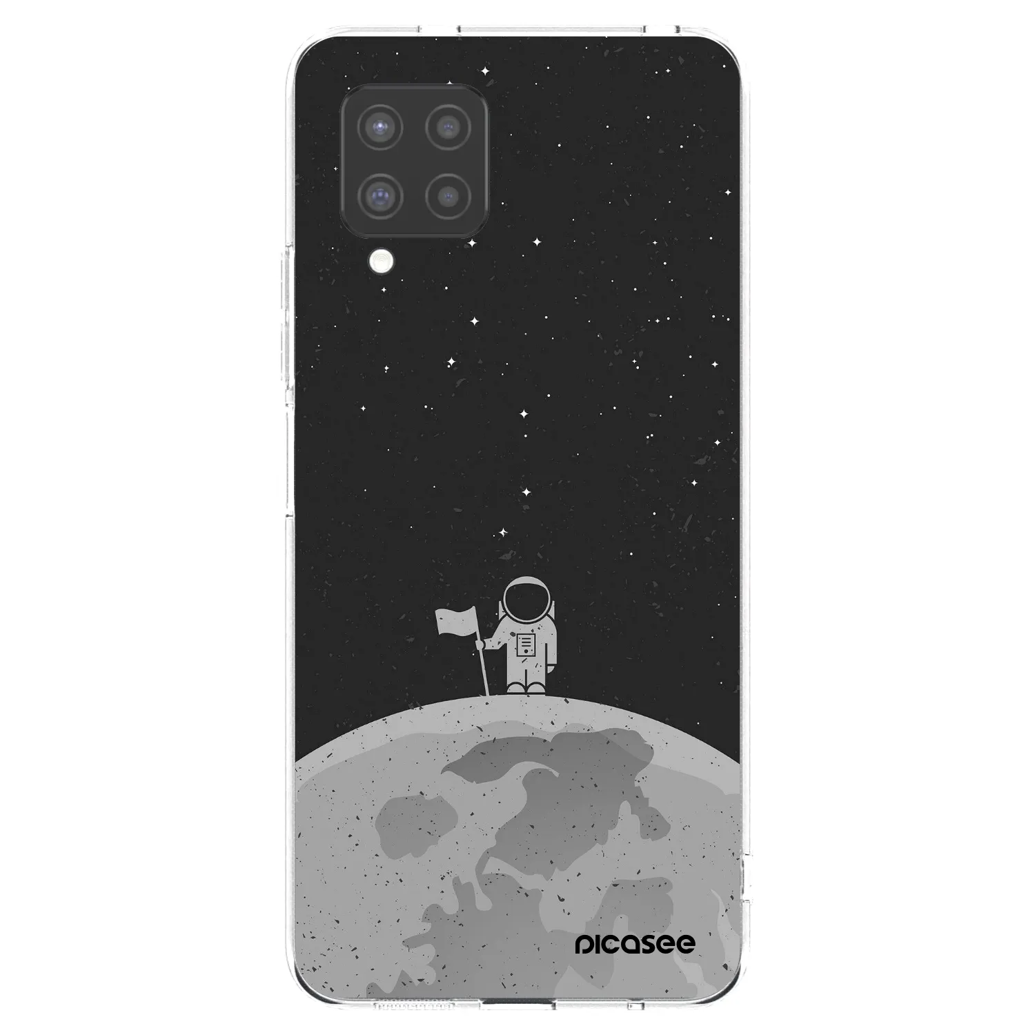 Picasee διαφανής θήκη σιλικόνης Samsung Galaxy A42 A426B - Astronaut