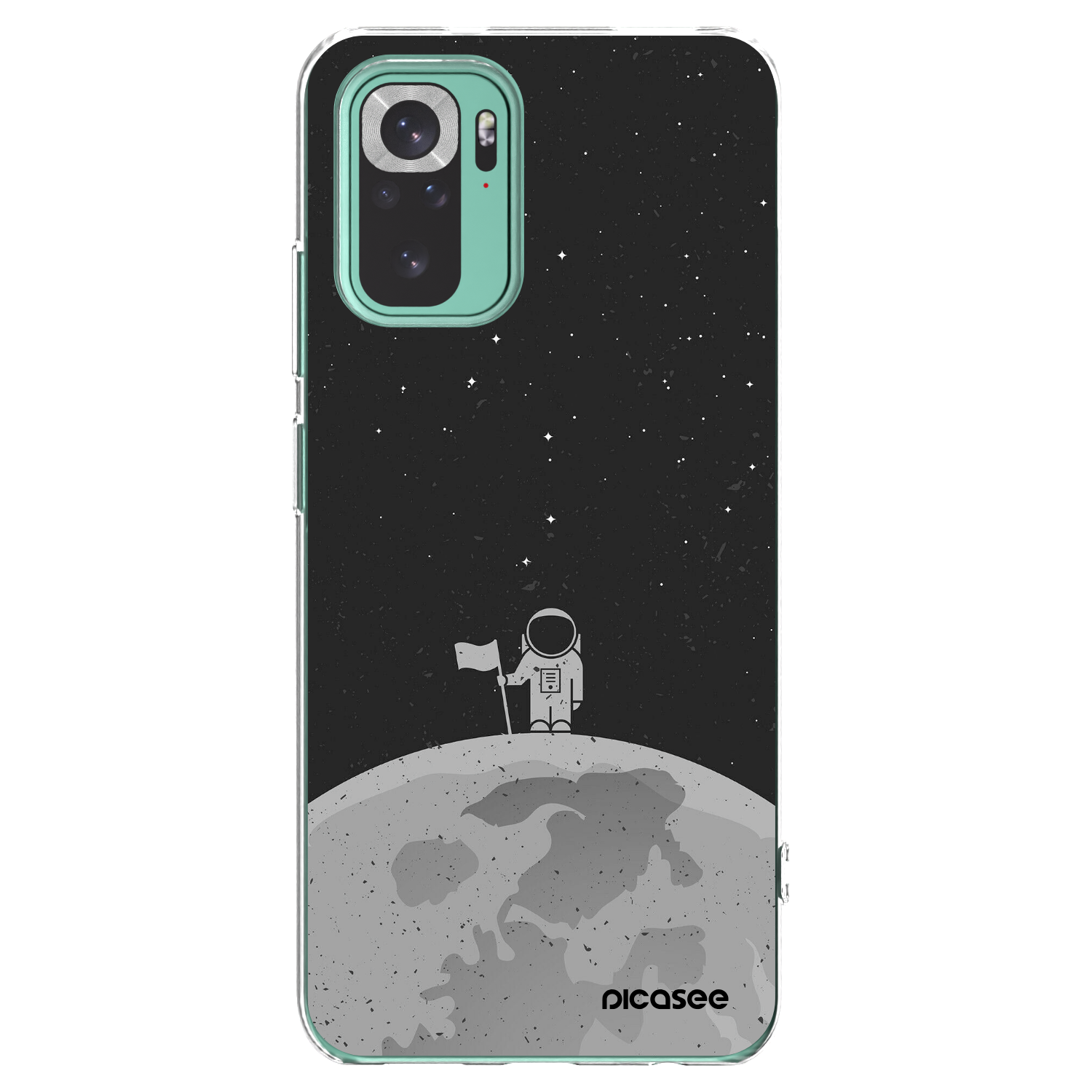 Picasee διαφανής θήκη σιλικόνης Xiaomi Redmi Note 10 Pro - Astronaut
