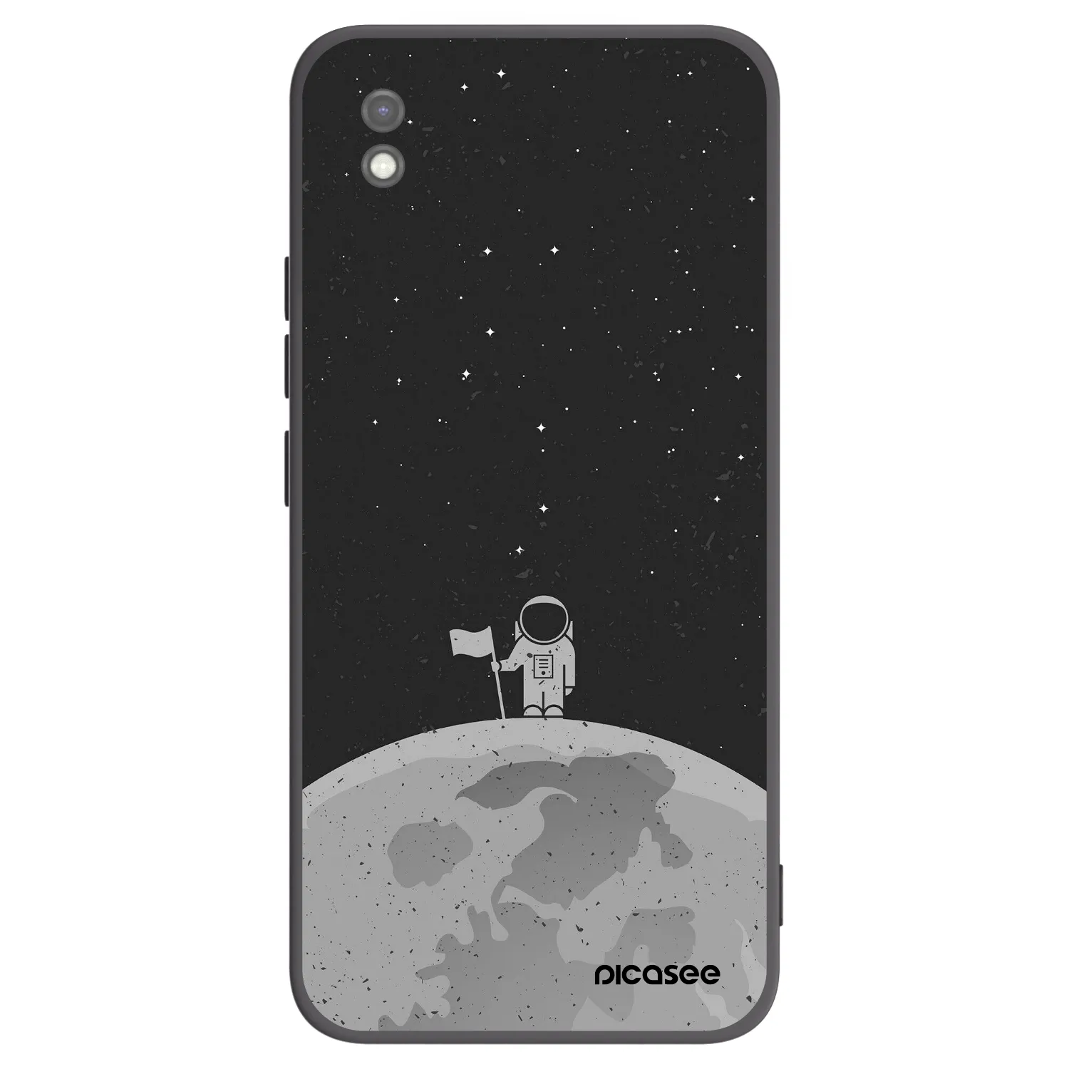 Picasee Μαύρη θήκη σιλικόνης για Xiaomi Redmi 9AT - Astronaut