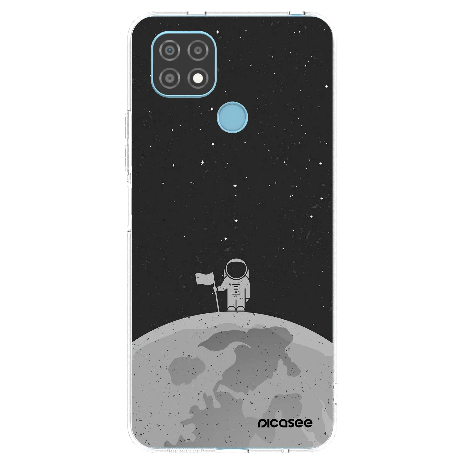 Picasee διαφανής θήκη σιλικόνης Realme C21 - Astronaut