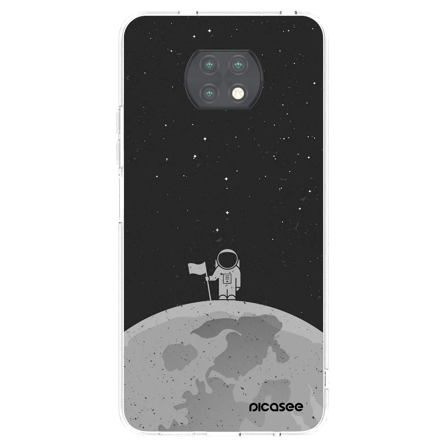 Picasee διαφανής θήκη σιλικόνης Xiaomi Redmi Note 9T - Astronaut