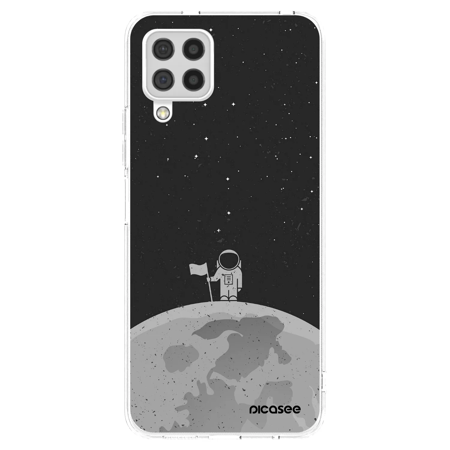 Picasee διαφανής θήκη σιλικόνης Samsung Galaxy A22 A225F 4G - Astronaut