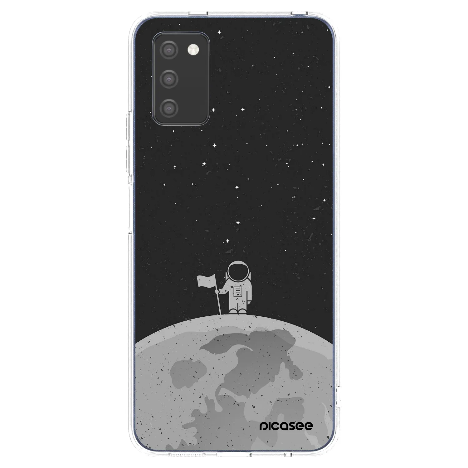 Picasee διαφανής θήκη σιλικόνης Samsung Galaxy A03s A037G - Astronaut