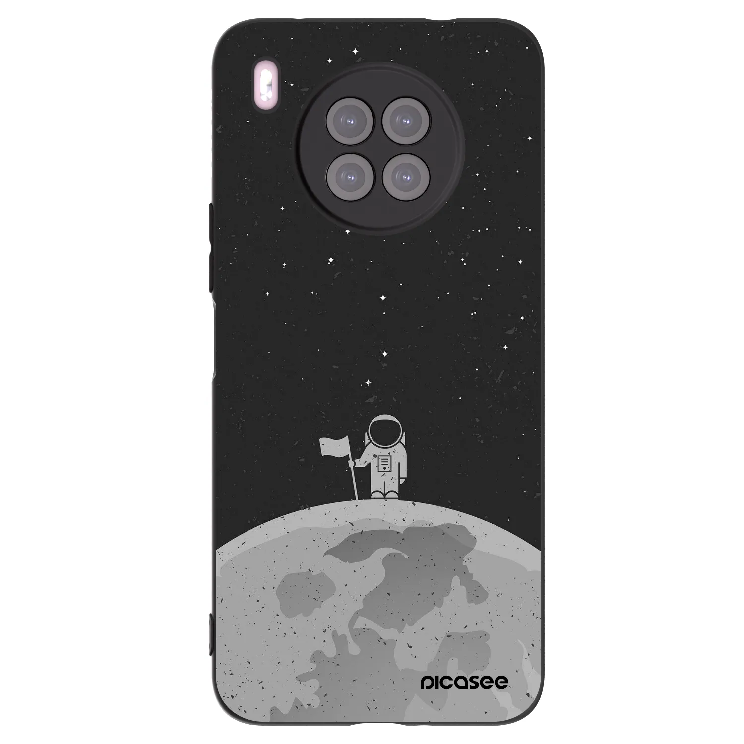 Picasee Μαύρη θήκη σιλικόνης για Huawei Nova 8i - Astronaut