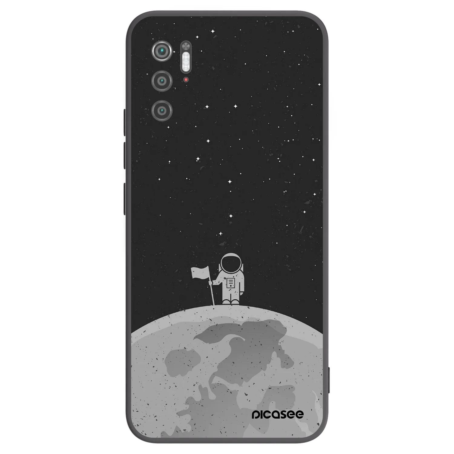 Picasee Μαύρη θήκη σιλικόνης για Xiaomi Poco M3 Pro 5G - Astronaut