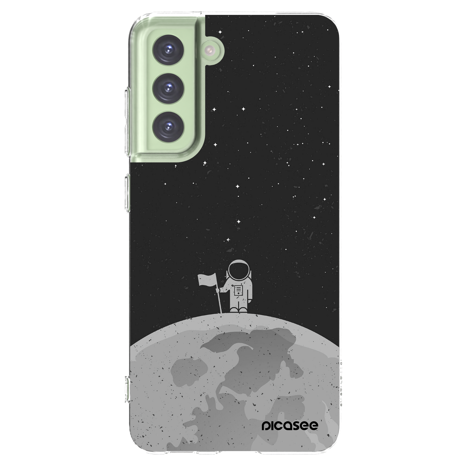 Picasee διαφανής θήκη σιλικόνης Samsung Galaxy S21 FE 5G - Astronaut