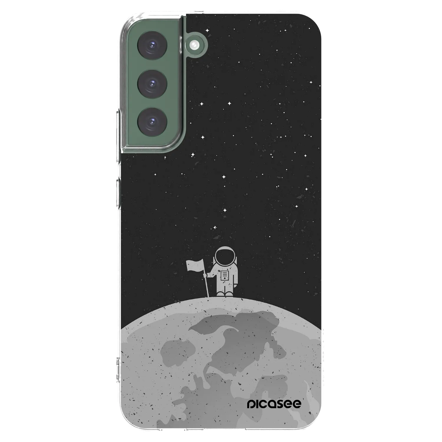 Picasee διαφανής θήκη σιλικόνης Samsung Galaxy S22+ 5G - Astronaut