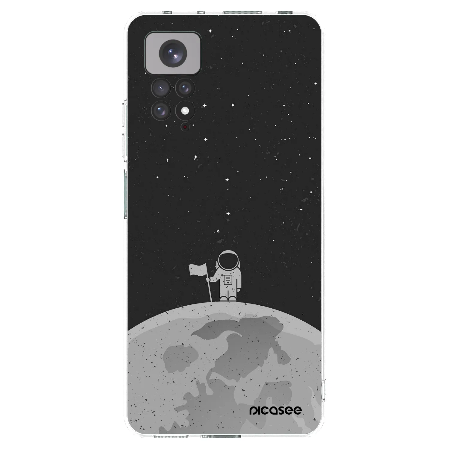 Picasee διαφανής θήκη σιλικόνης Xiaomi Redmi Note 11 - Astronaut