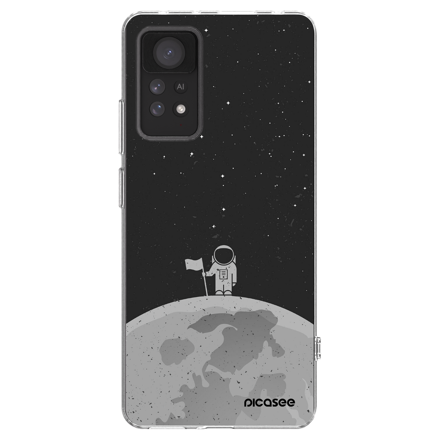 Picasee διαφανής θήκη σιλικόνης Xiaomi Redmi Note 11 Pro - Astronaut
