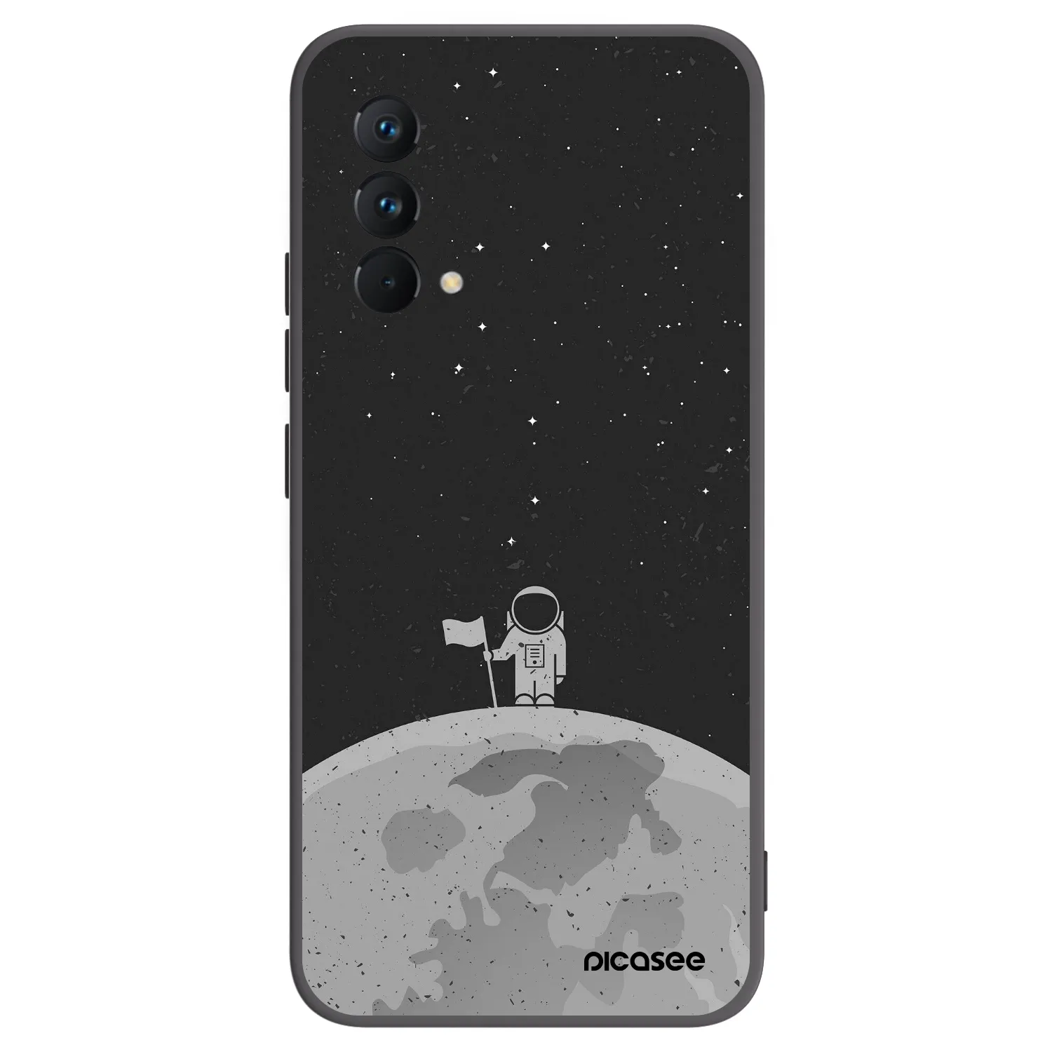 Picasee Μαύρη θήκη σιλικόνης για Realme GT Master Edition 5G - Astronaut