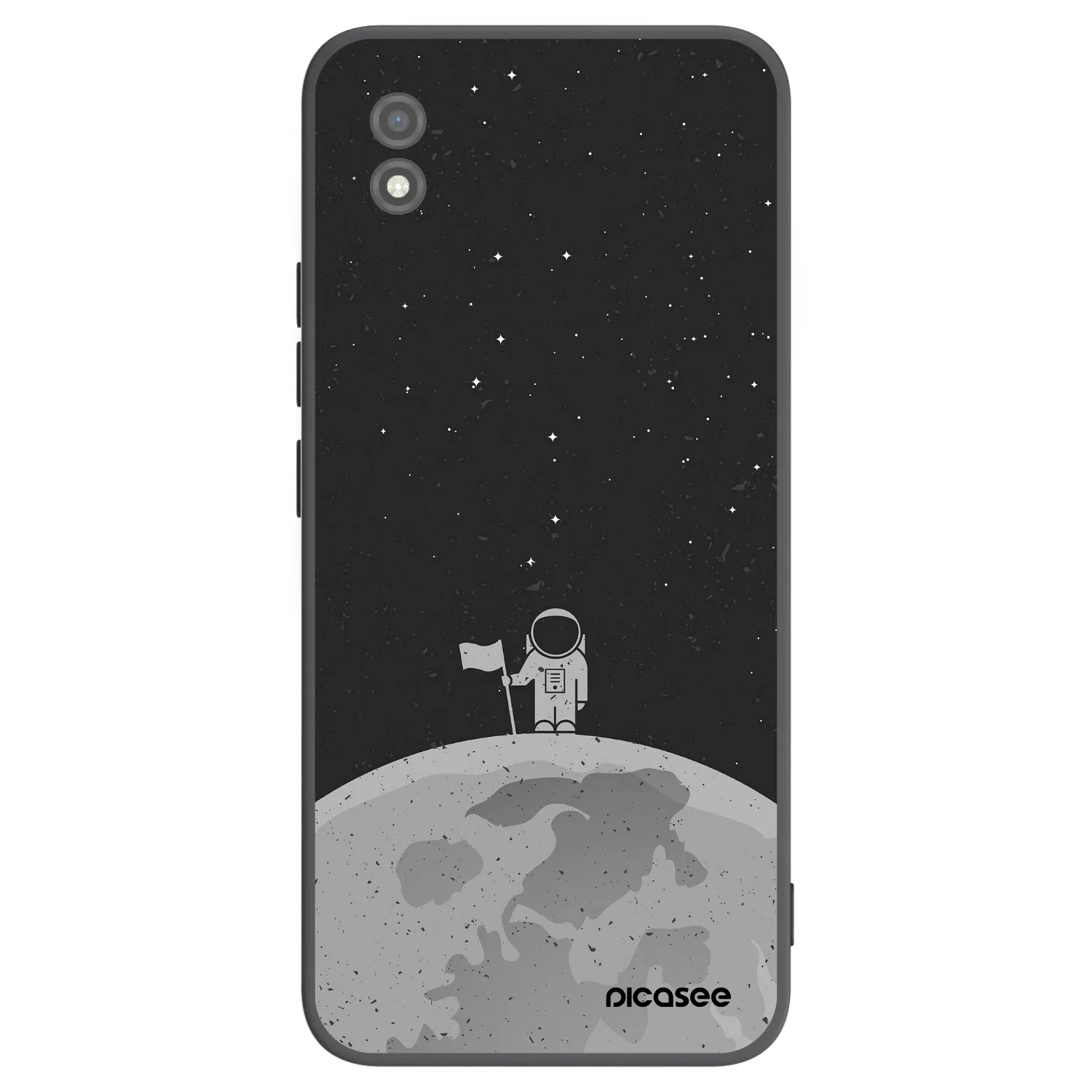 Picasee Μαύρη θήκη σιλικόνης για Realme C11 (2021) - Astronaut