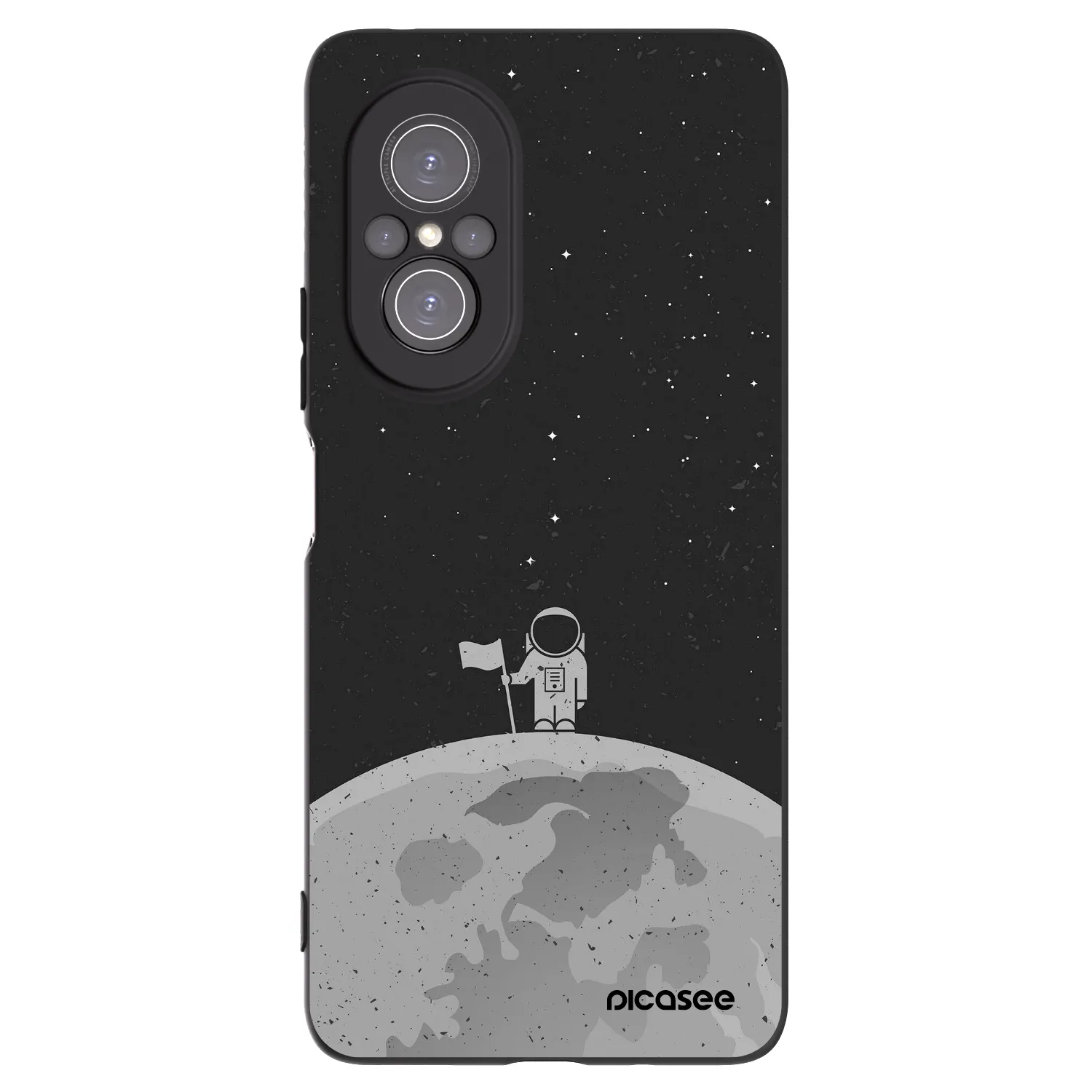 Picasee Μαύρη θήκη σιλικόνης για Huawei Nova 9 SE - Astronaut