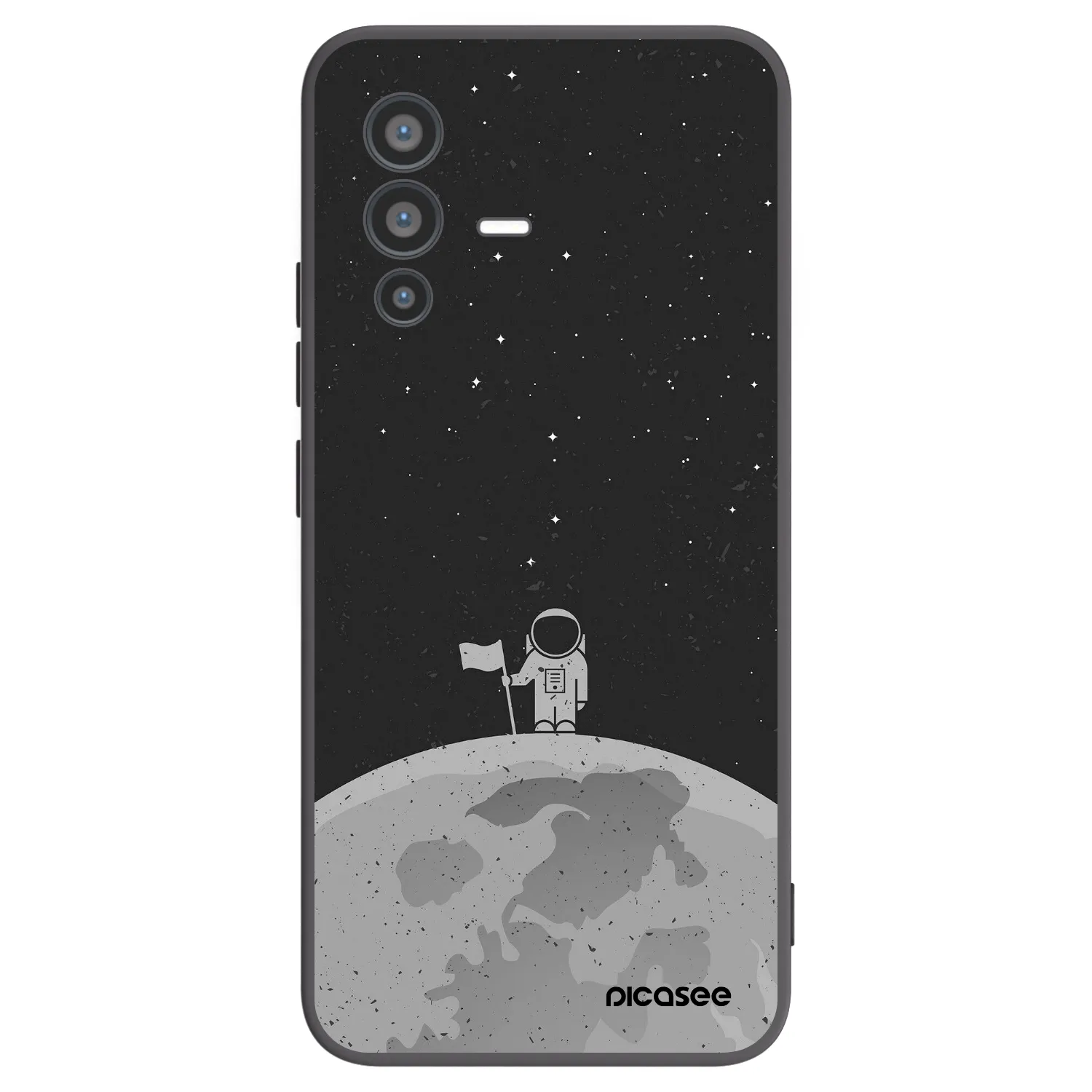 Picasee Μαύρη θήκη σιλικόνης για Vivo V23 5G - Astronaut