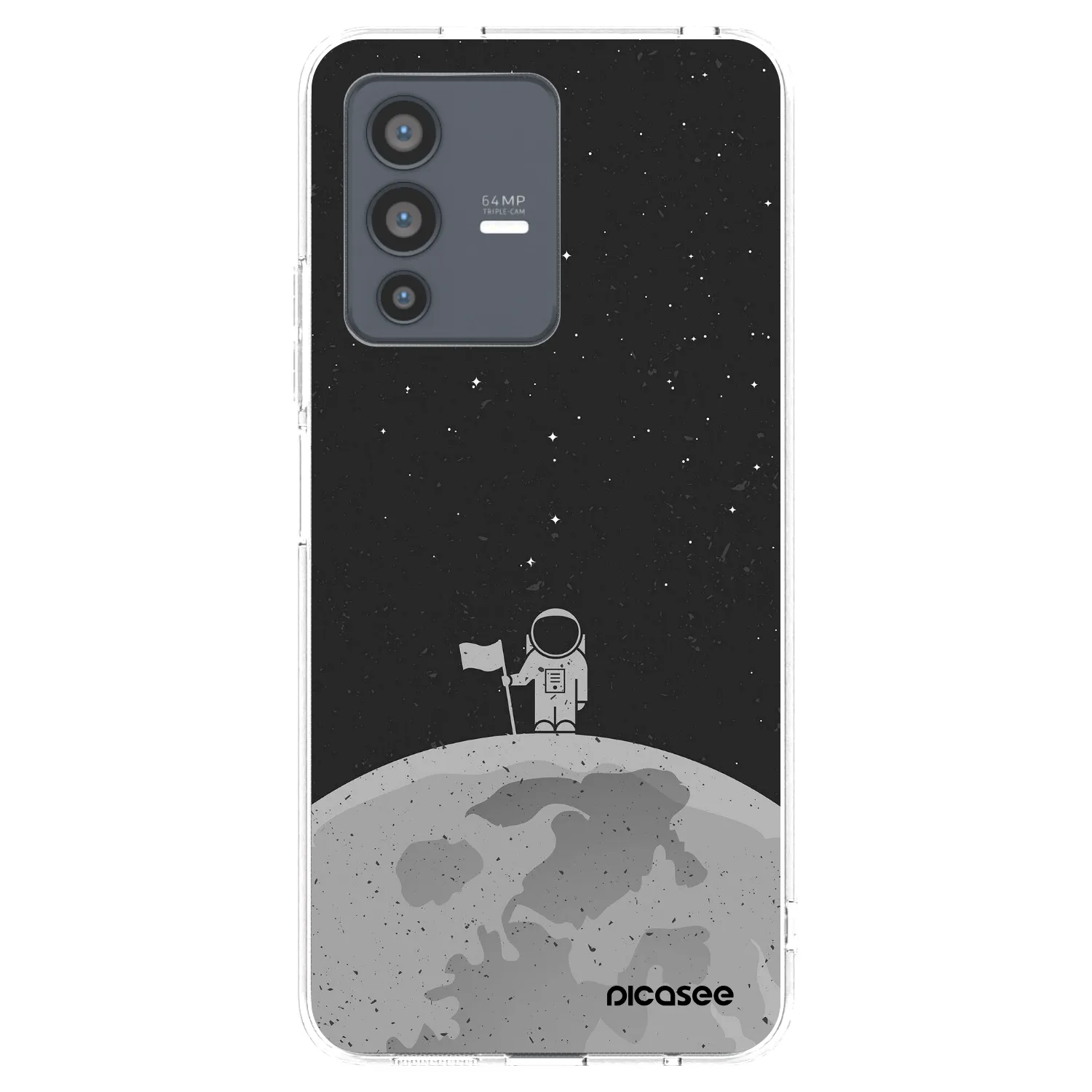 Picasee διαφανής θήκη σιλικόνης Vivo V23 5G - Astronaut