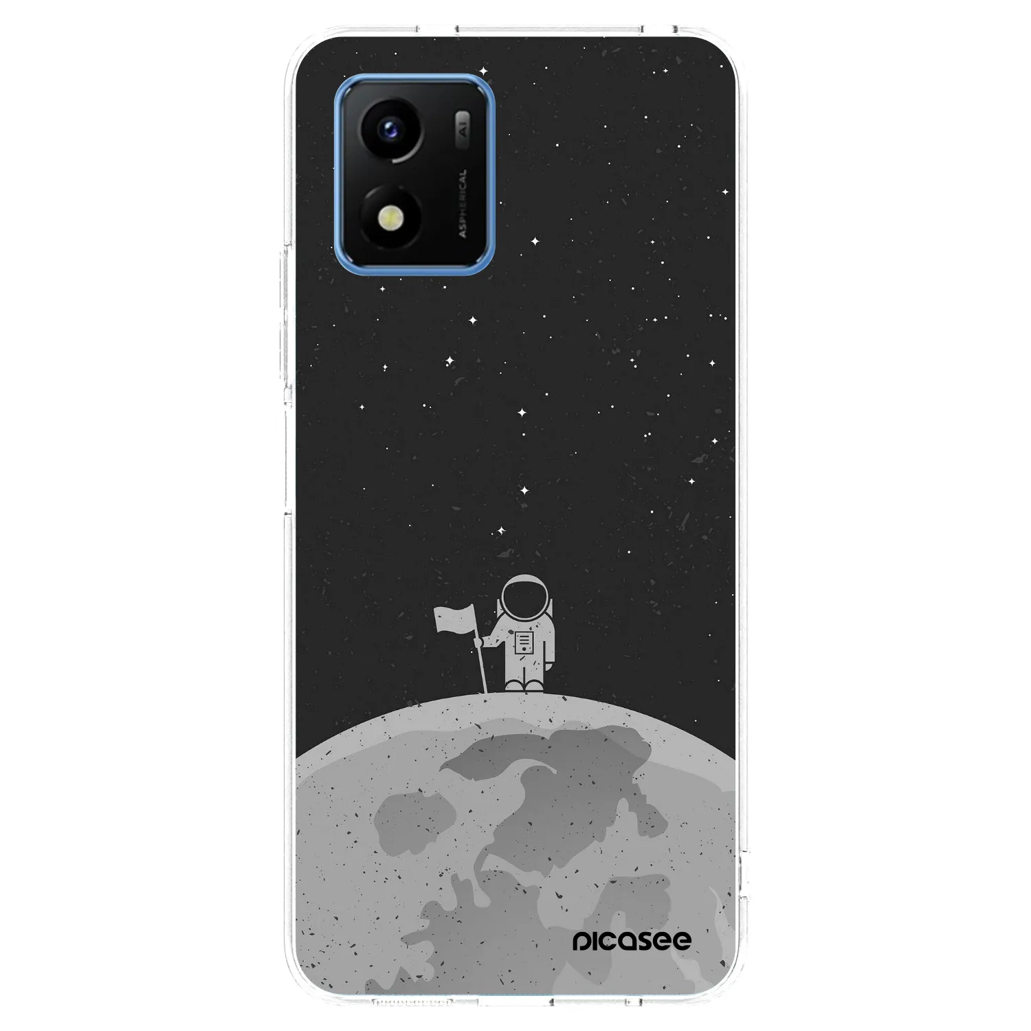 Picasee διαφανής θήκη σιλικόνης Vivo Y01 - Astronaut