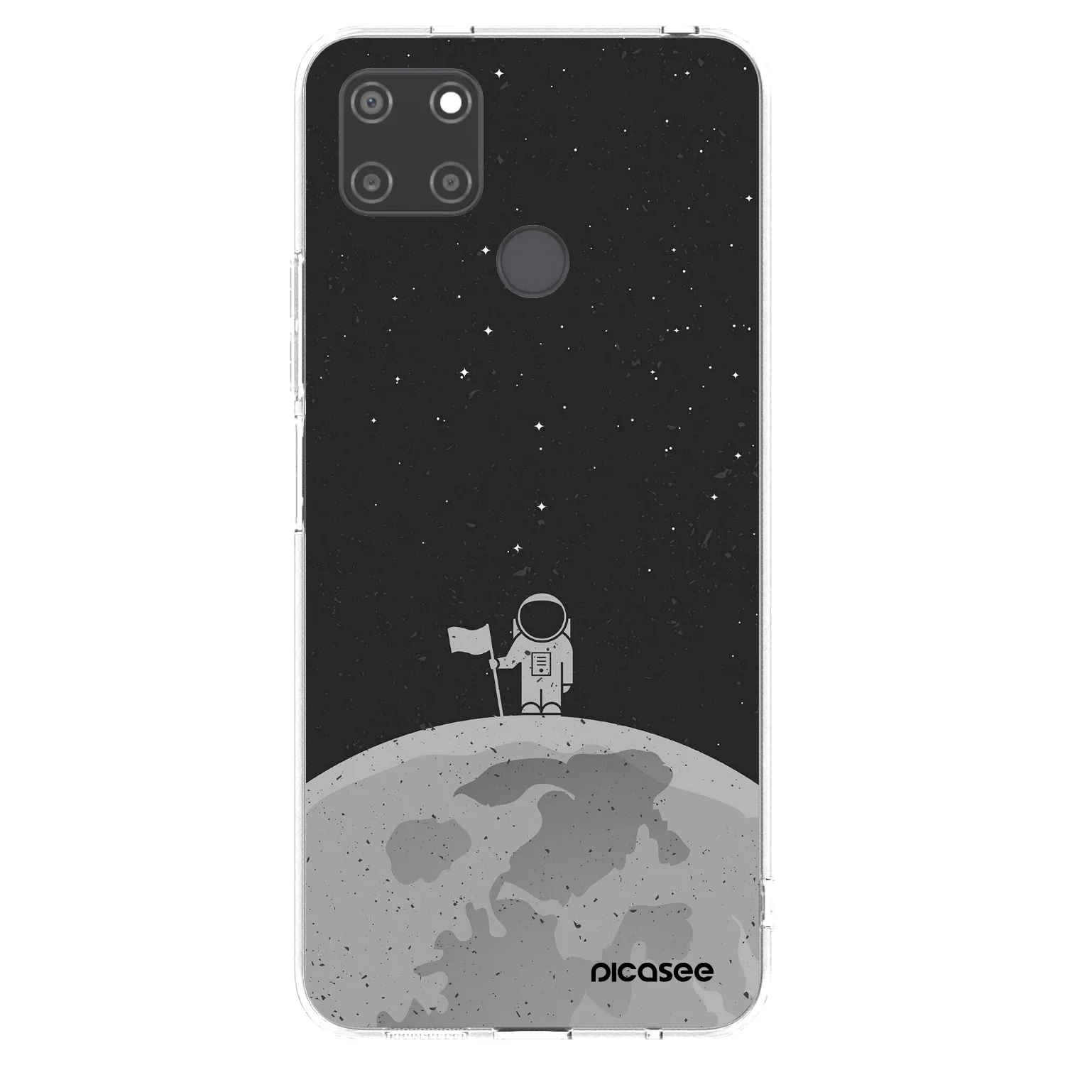 Picasee διαφανής θήκη σιλικόνης Realme C21Y - Astronaut