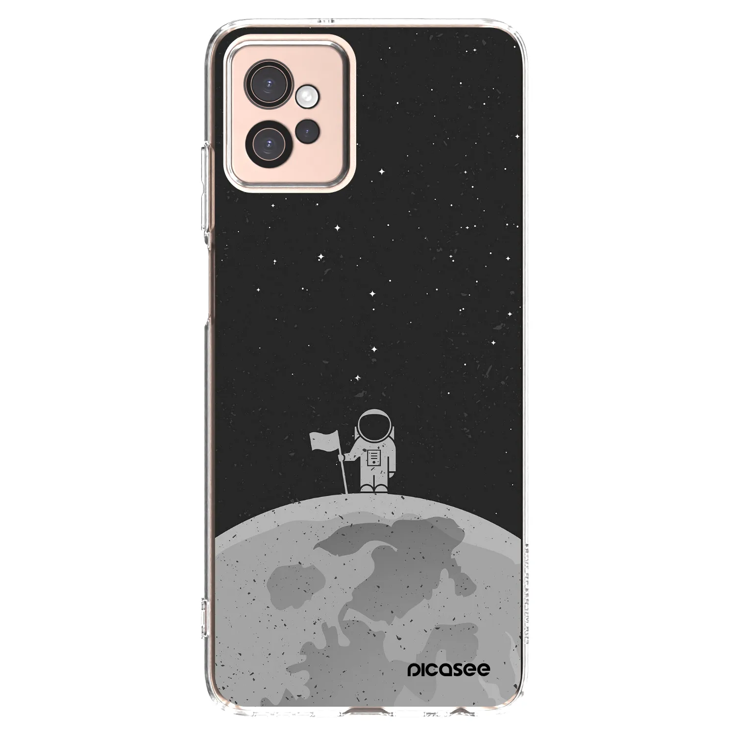 Picasee διαφανής θήκη σιλικόνης Motorola Moto G32 - Astronaut