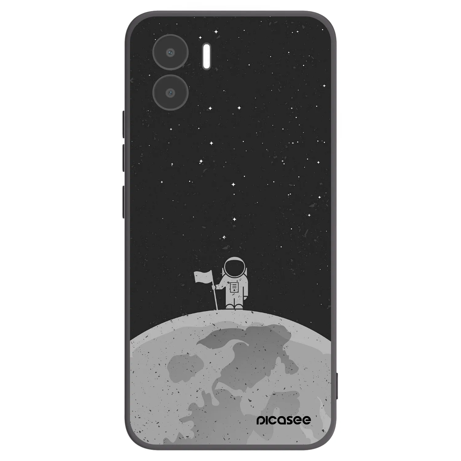 Picasee Μαύρη θήκη σιλικόνης για Xiaomi Redmi A1 - Astronaut