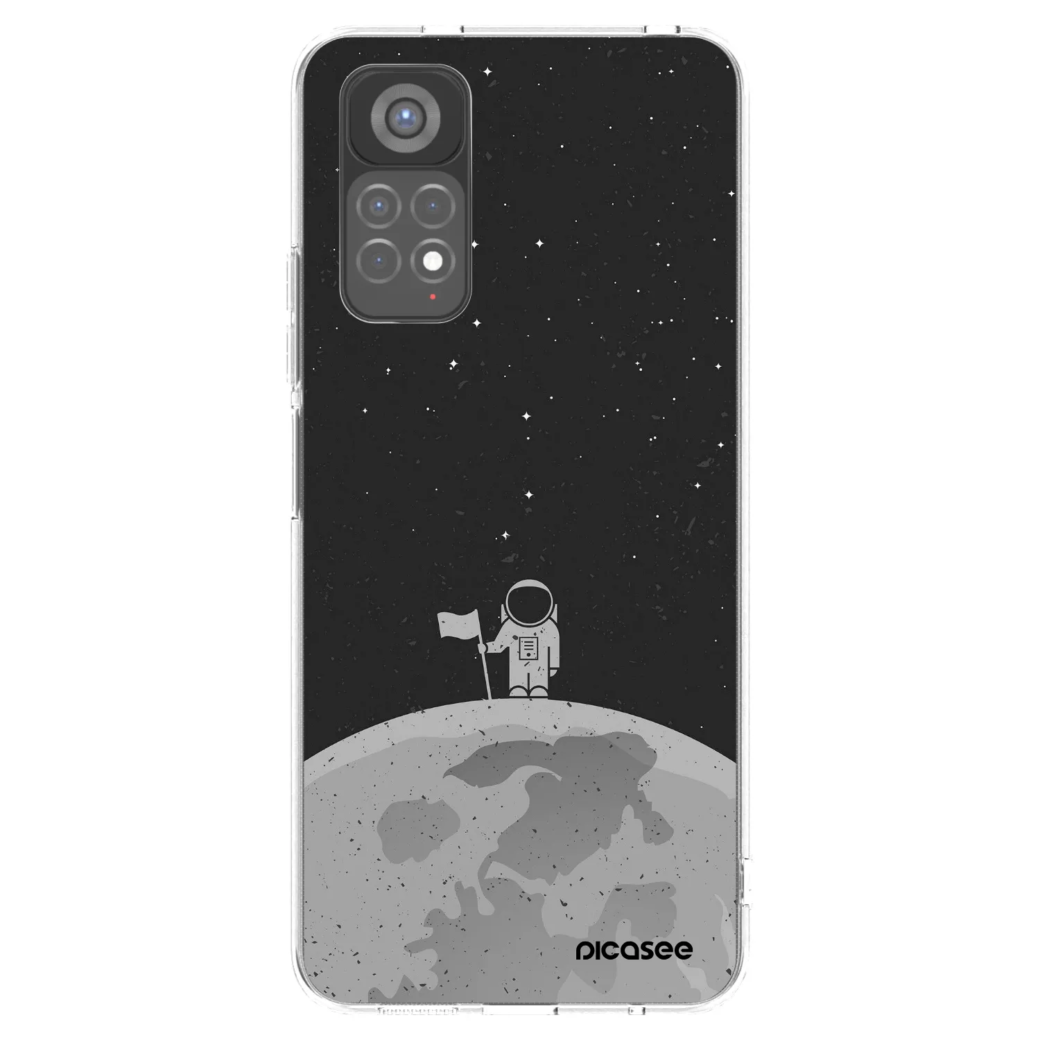 Picasee διαφανής θήκη σιλικόνης Xiaomi Redmi Note 11S 5G - Astronaut