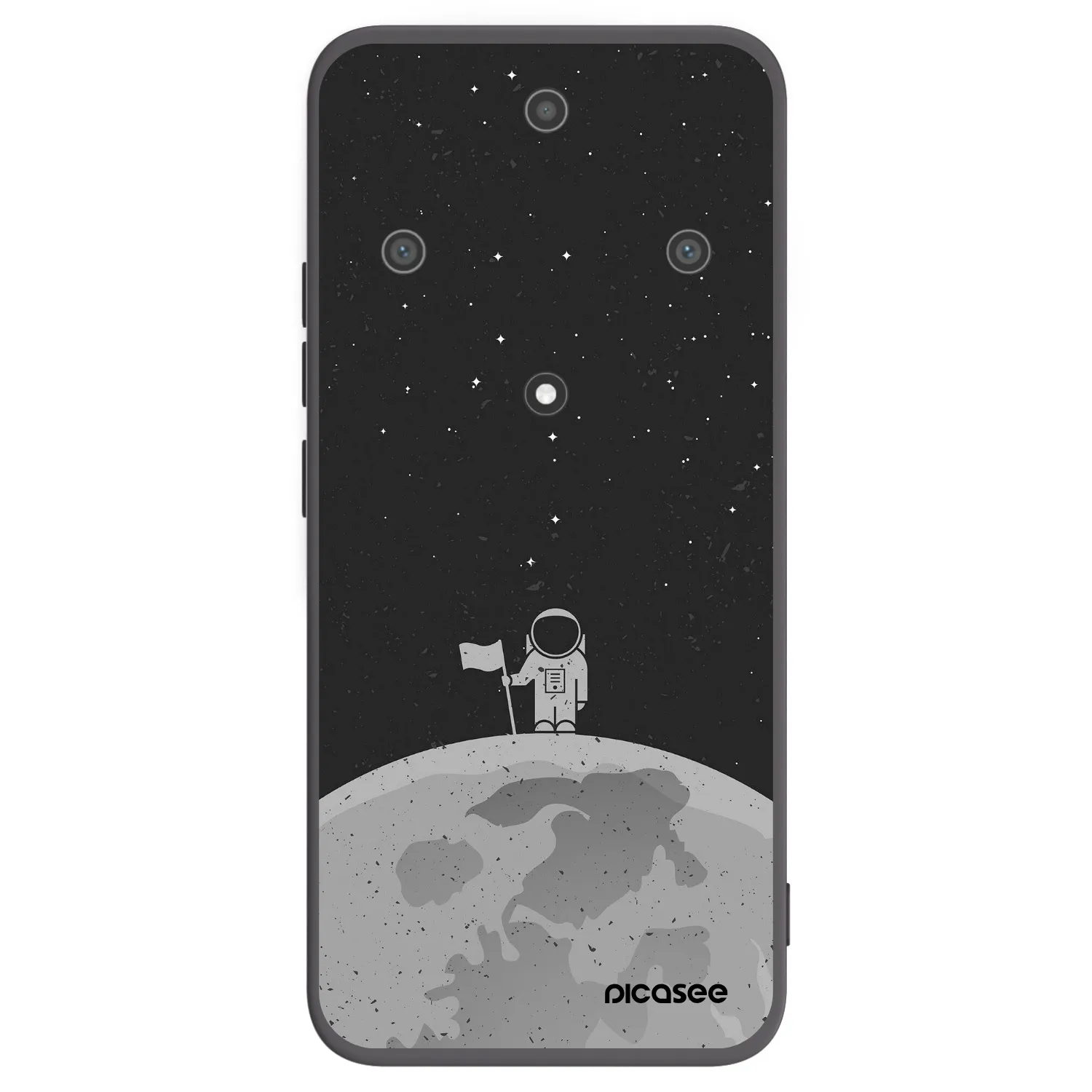 Picasee Μαύρη θήκη σιλικόνης για Honor Magic5 Lite 5G - Astronaut