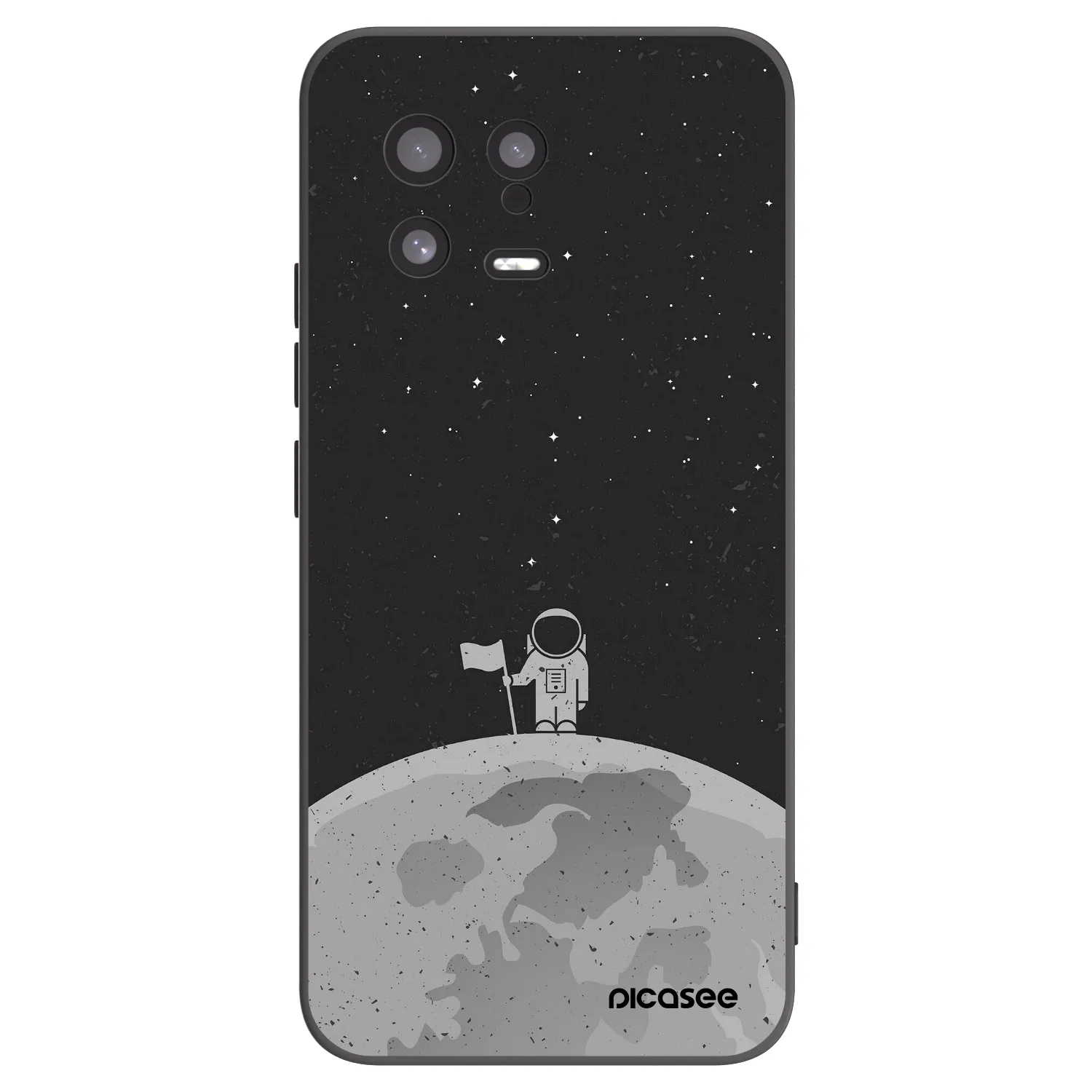 Picasee Μαύρη θήκη σιλικόνης για Xiaomi 13 - Astronaut