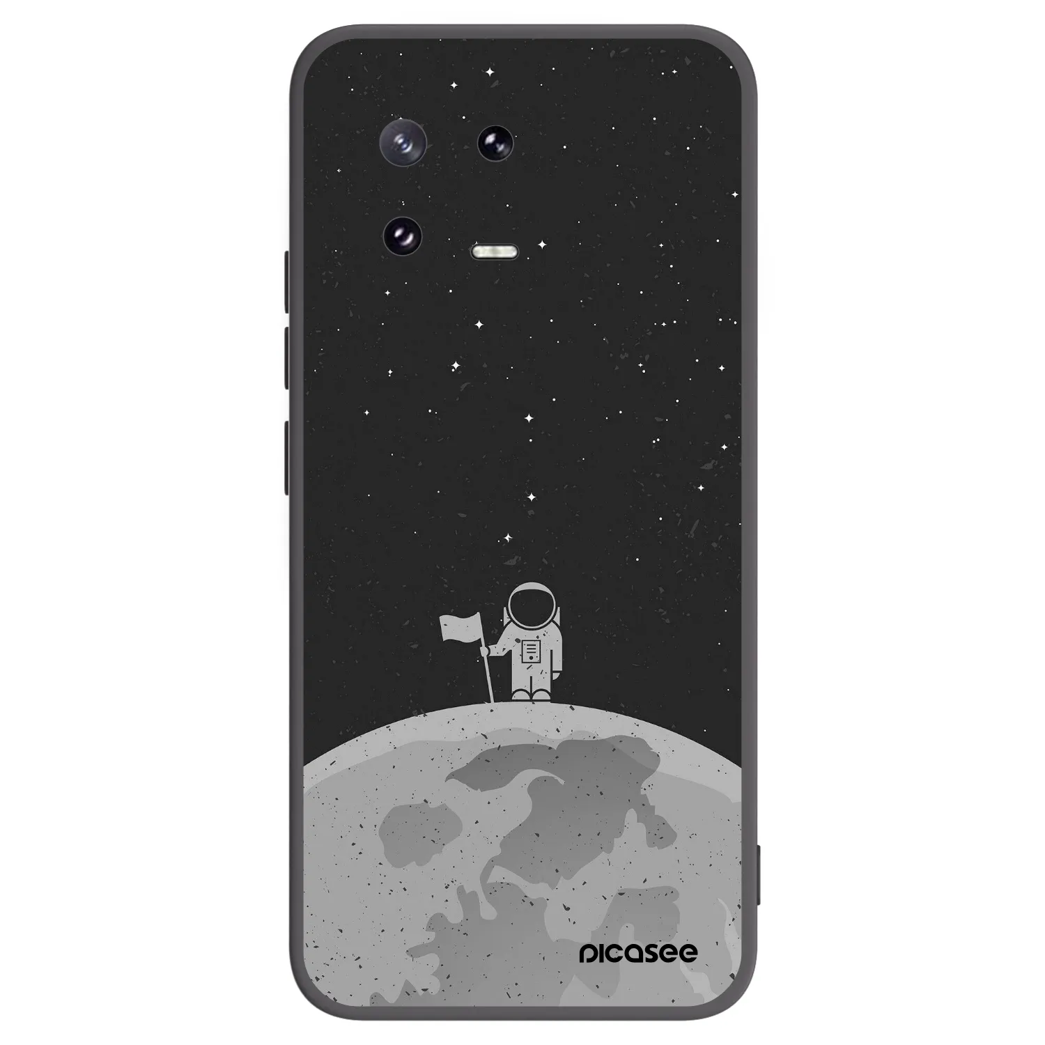 Picasee Μαύρη θήκη σιλικόνης για Xiaomi 13 Pro - Astronaut