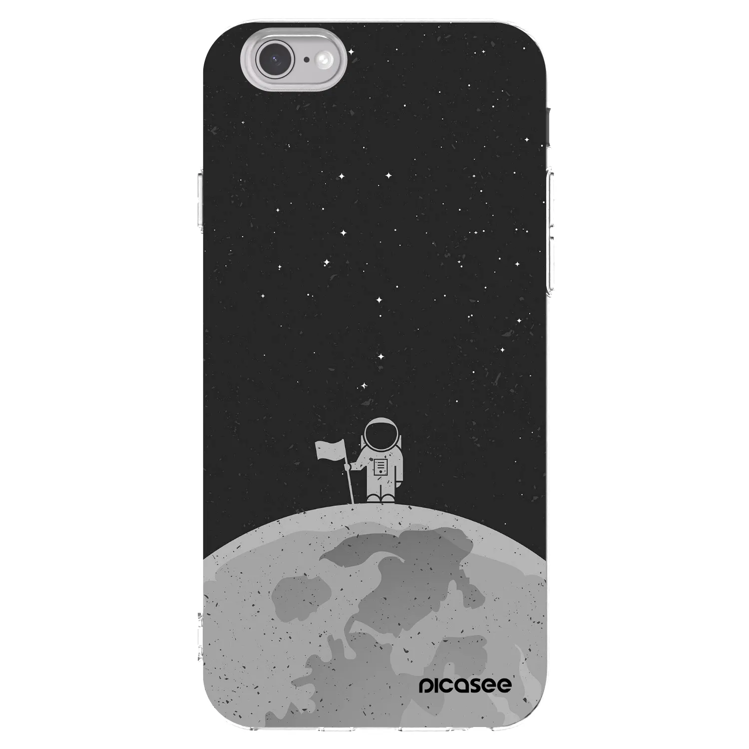 Picasee διαφανής θήκη σιλικόνης Apple iPhone 6/6S - Astronaut