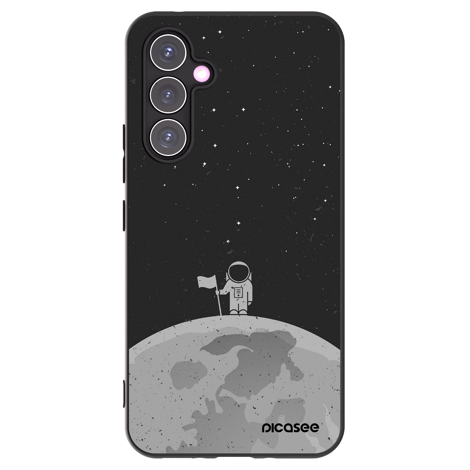 Picasee Μαύρη θήκη σιλικόνης για Samsung Galaxy A54 5G A546B - Astronaut