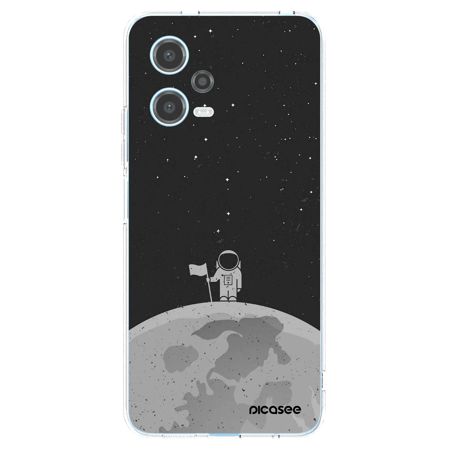 Picasee διαφανής θήκη σιλικόνης Xiaomi Redmi Note 12 5G - Astronaut