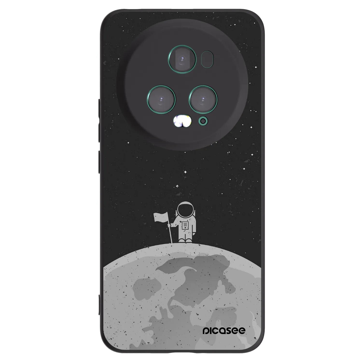 Picasee Μαύρη θήκη σιλικόνης για Honor Magic5 Pro - Astronaut