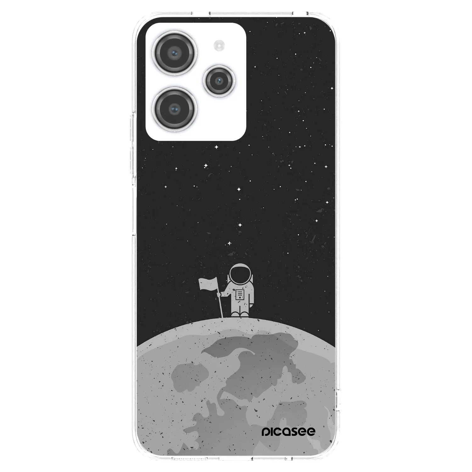 Picasee διαφανής θήκη σιλικόνης Xiaomi Redmi 12 4G - Astronaut