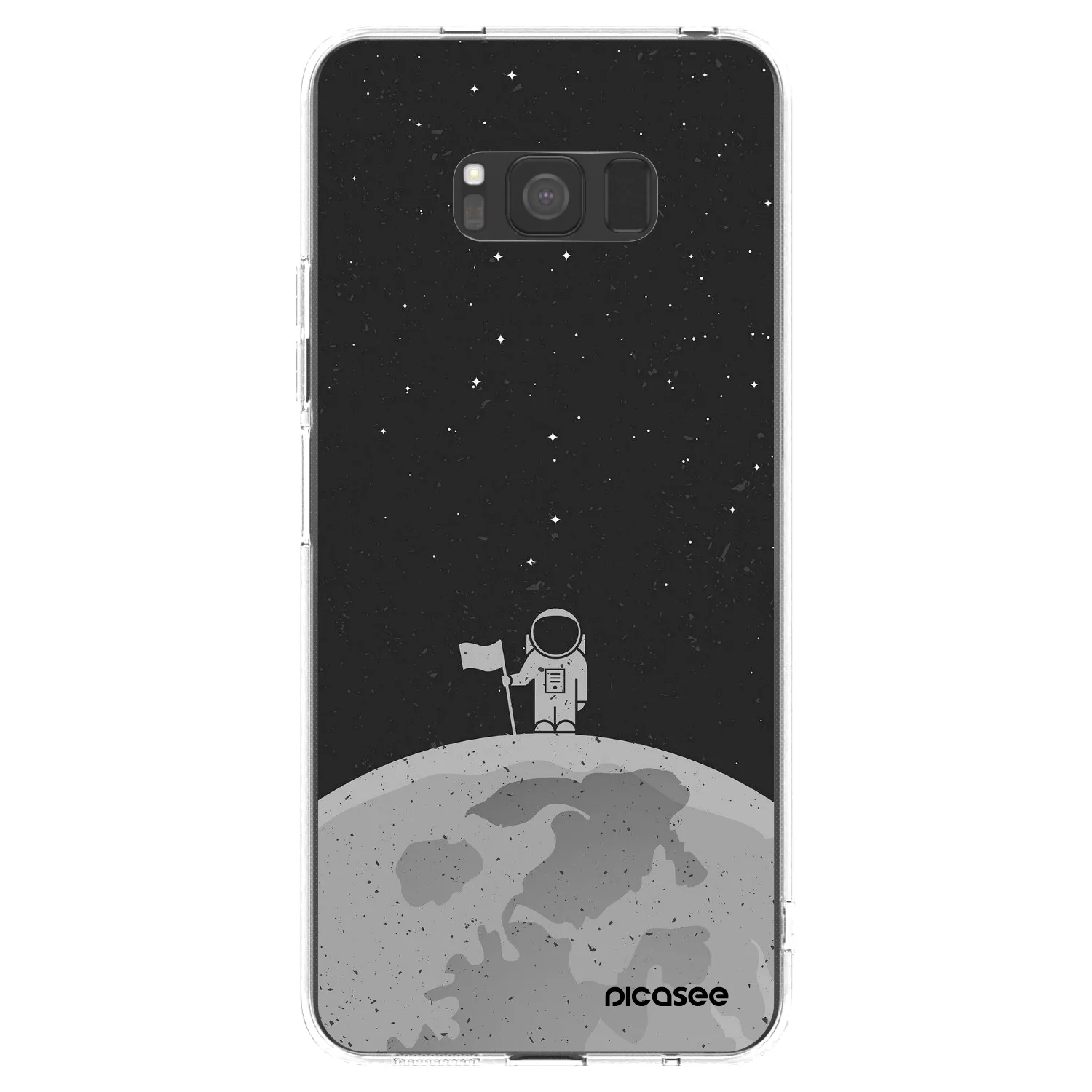 Picasee διαφανής θήκη σιλικόνης Samsung Galaxy S8 G950F - Astronaut