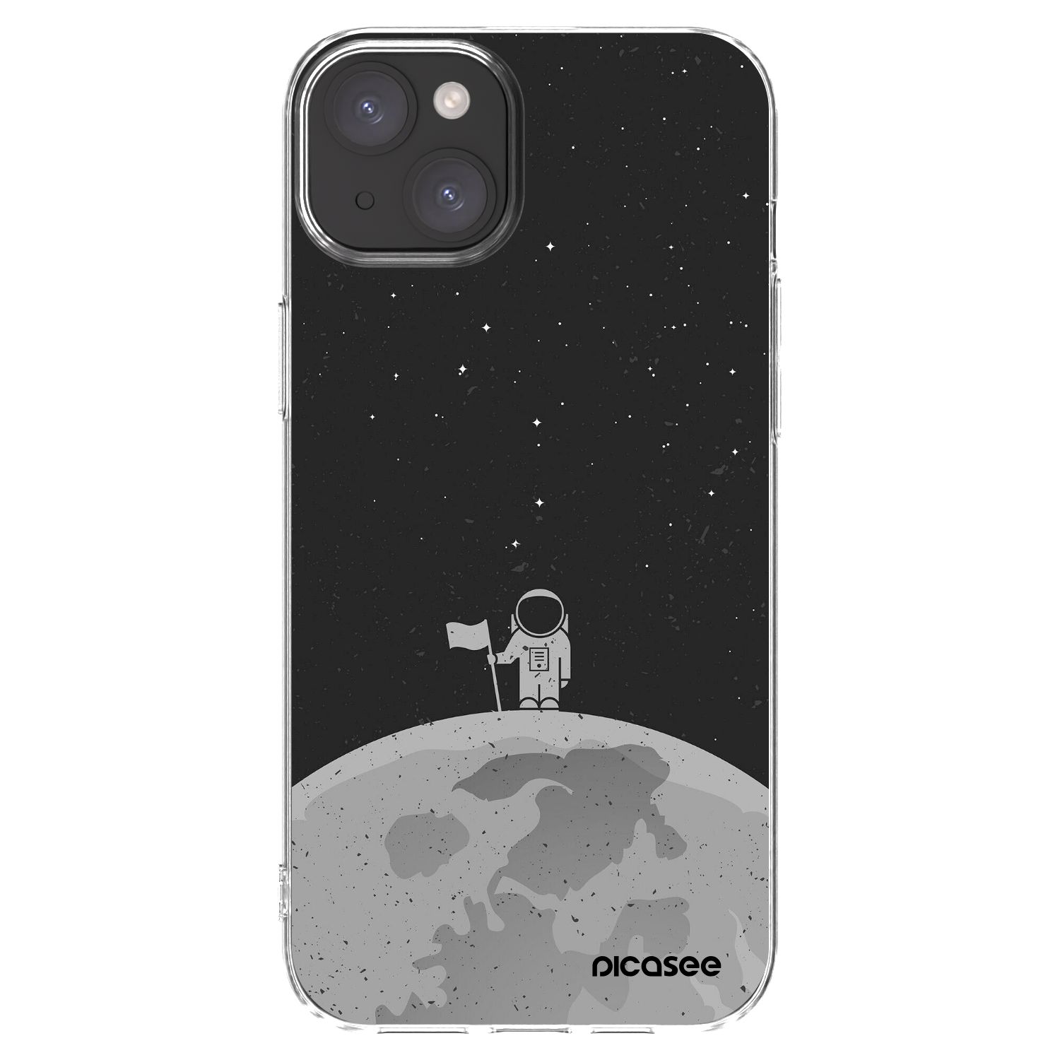 Picasee διαφανής θήκη σιλικόνης Apple iPhone 15 Plus - Astronaut