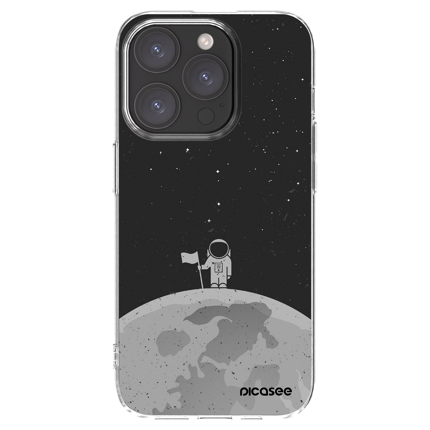 Picasee διαφανής θήκη σιλικόνης Apple iPhone 15 Pro - Astronaut