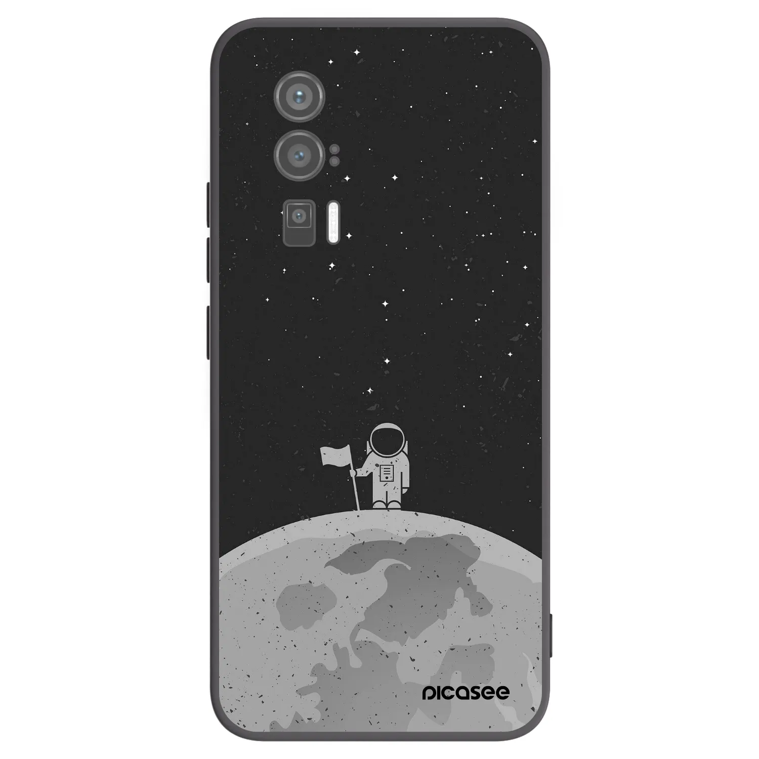 Picasee Μαύρη θήκη σιλικόνης για Xiaomi Poco F5 Pro 5G - Astronaut