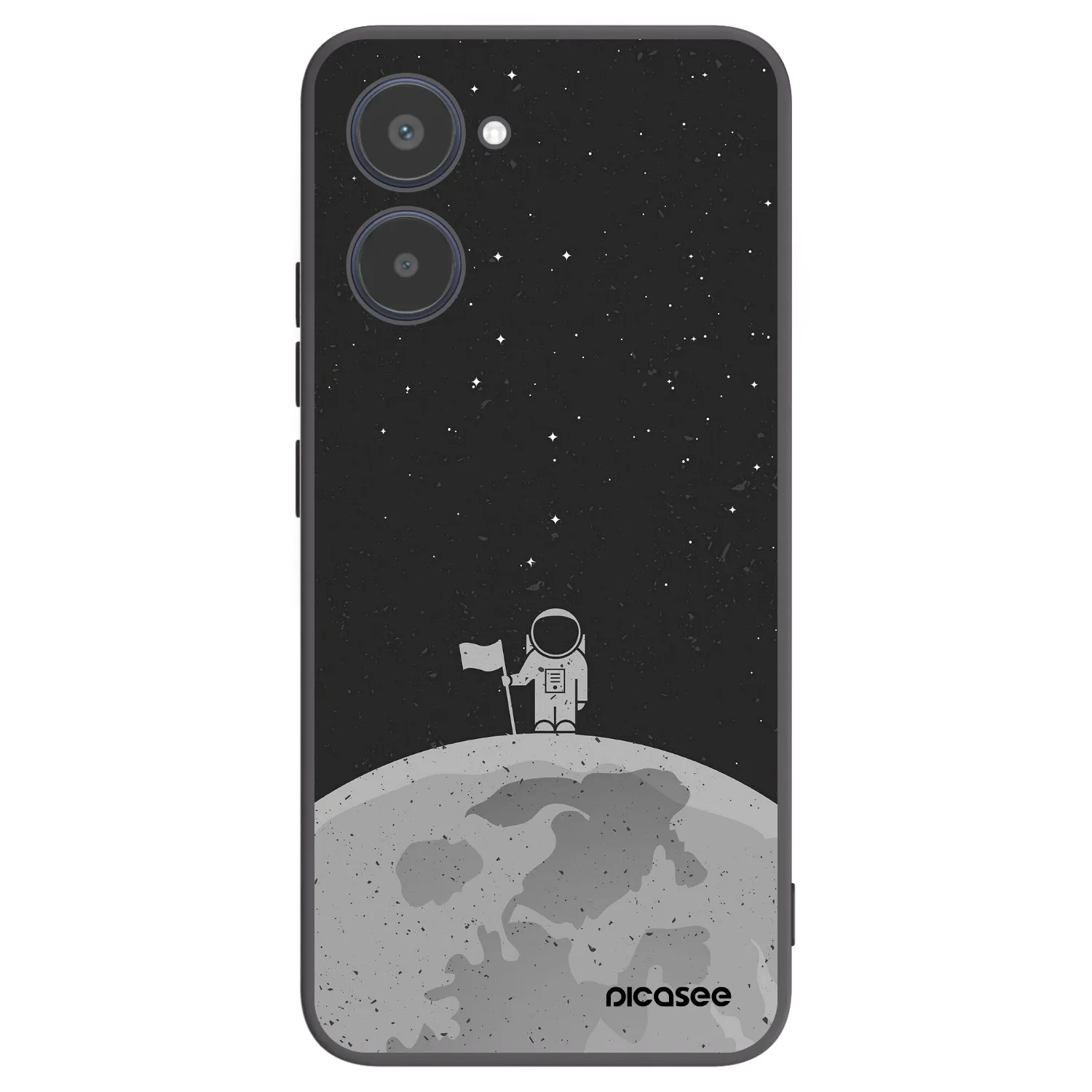 Picasee Μαύρη θήκη σιλικόνης για Realme 10 4G - Astronaut