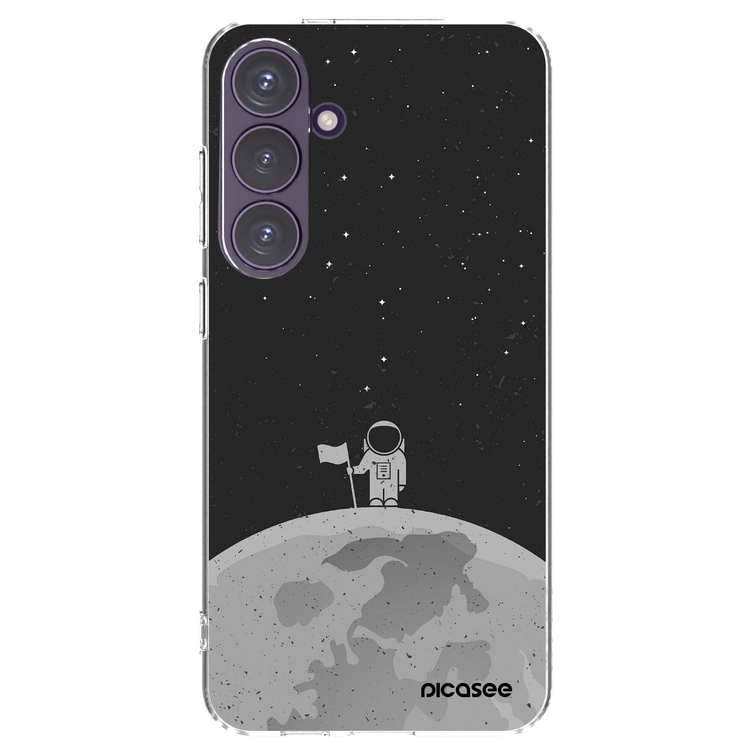 Picasee διαφανής θήκη σιλικόνης Samsung Galaxy S24+ S926B 5G - Astronaut